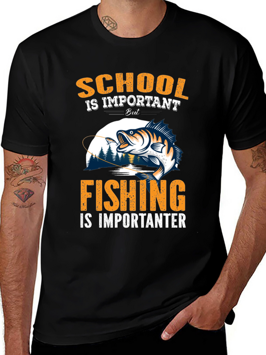 School Is Important But Fishing Is Importanter T-Shirt