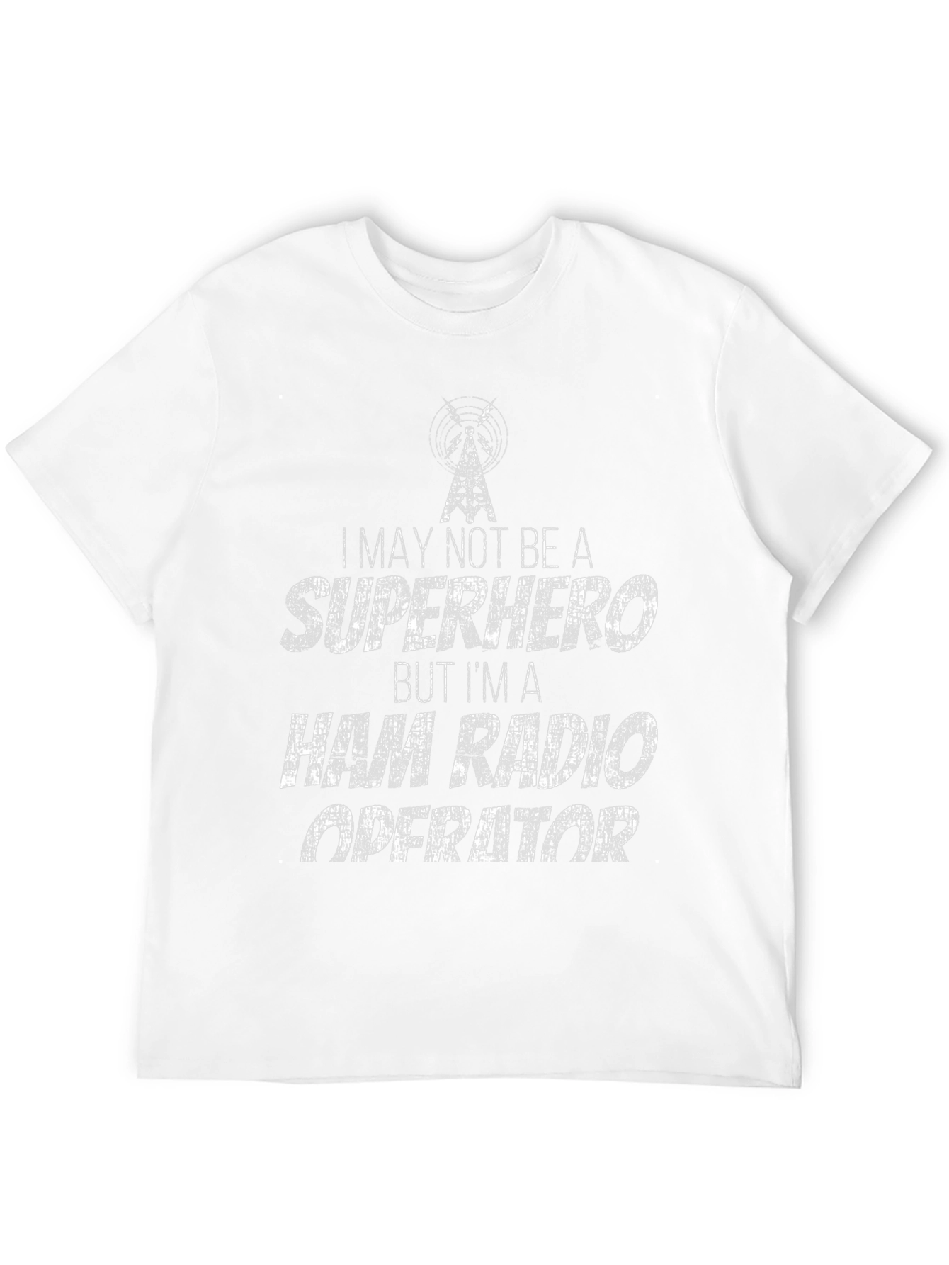 Ham Radio Operator T-Shirt - Superhero Style