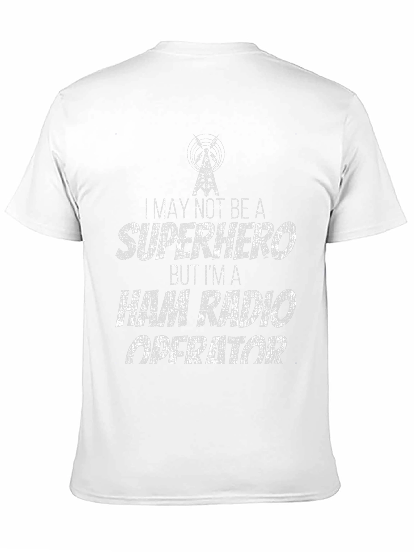 Ham Radio Operator T-Shirt - Superhero Style