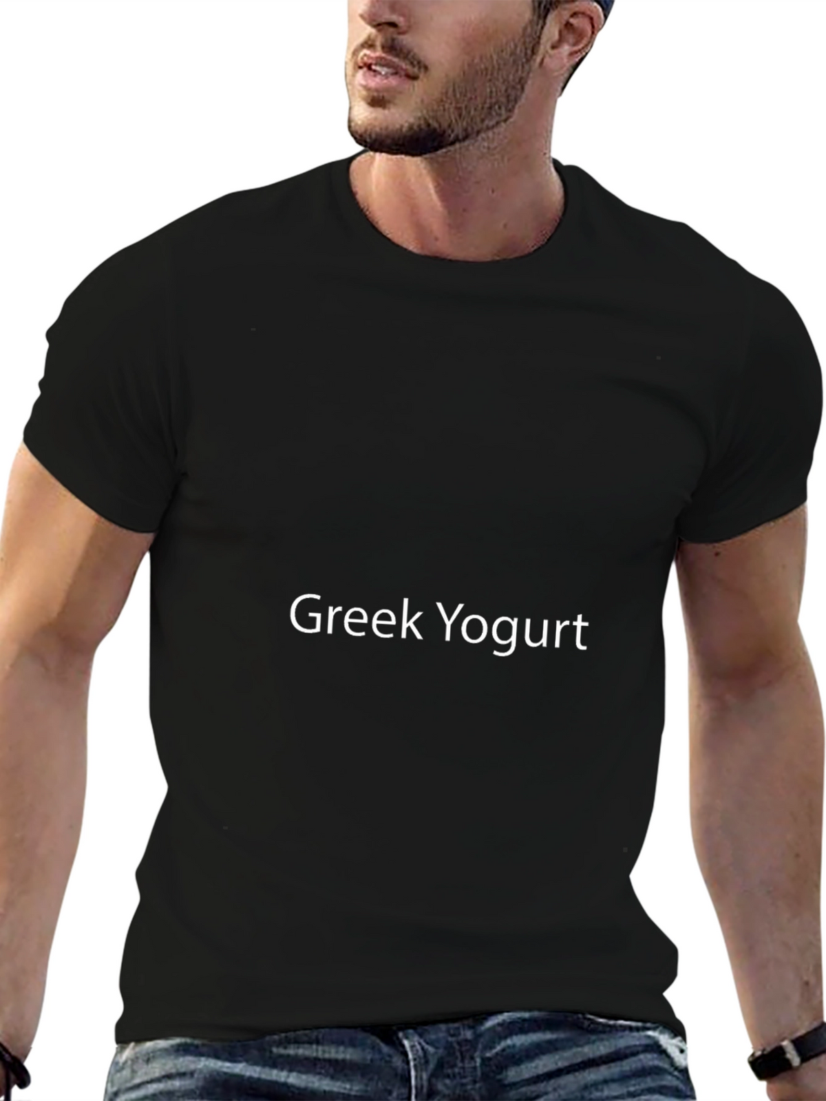 Greek Yogurt Black T-Shirt