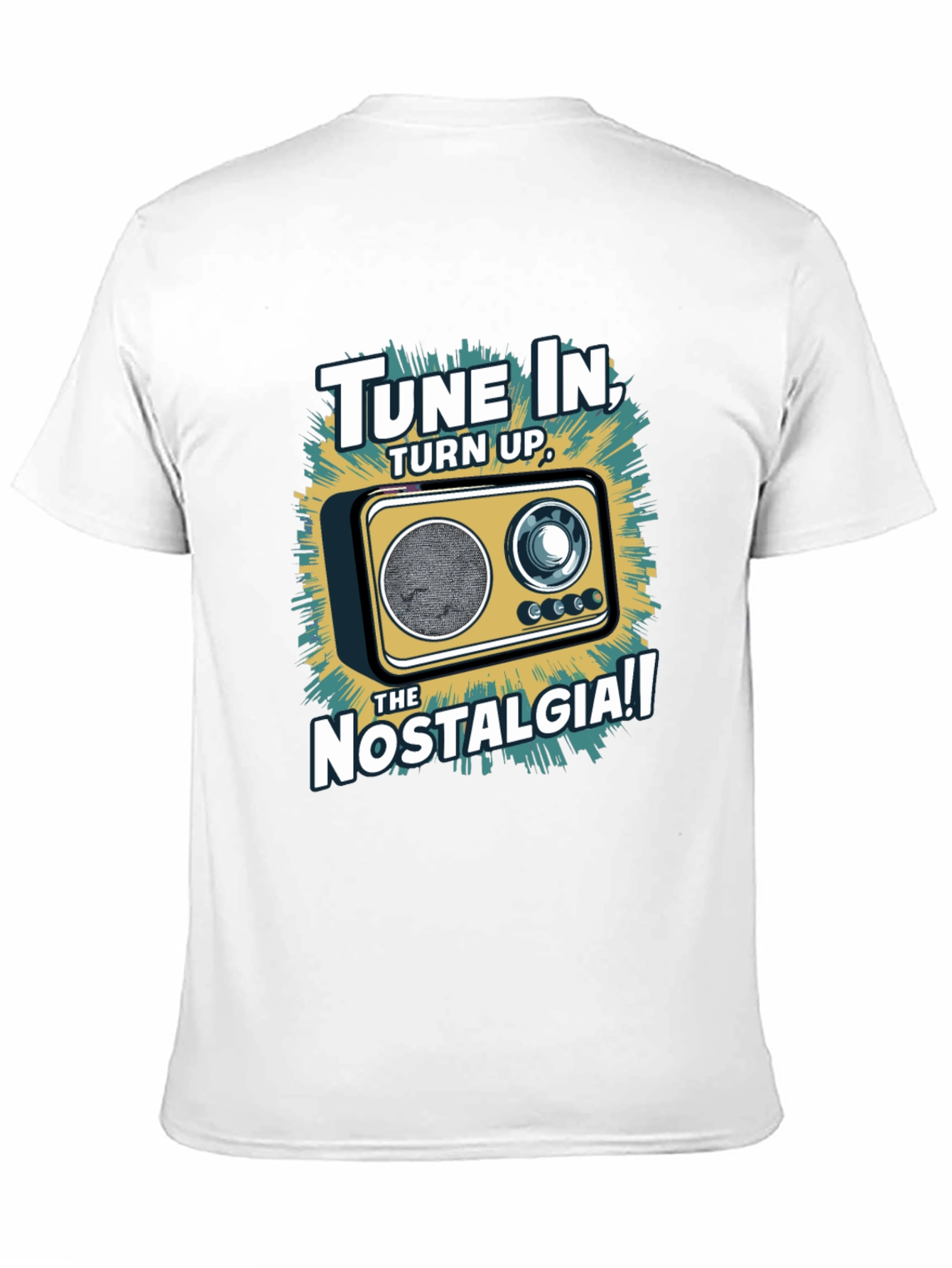 Tune In Nostalgia Radio Graphic T-Shirt