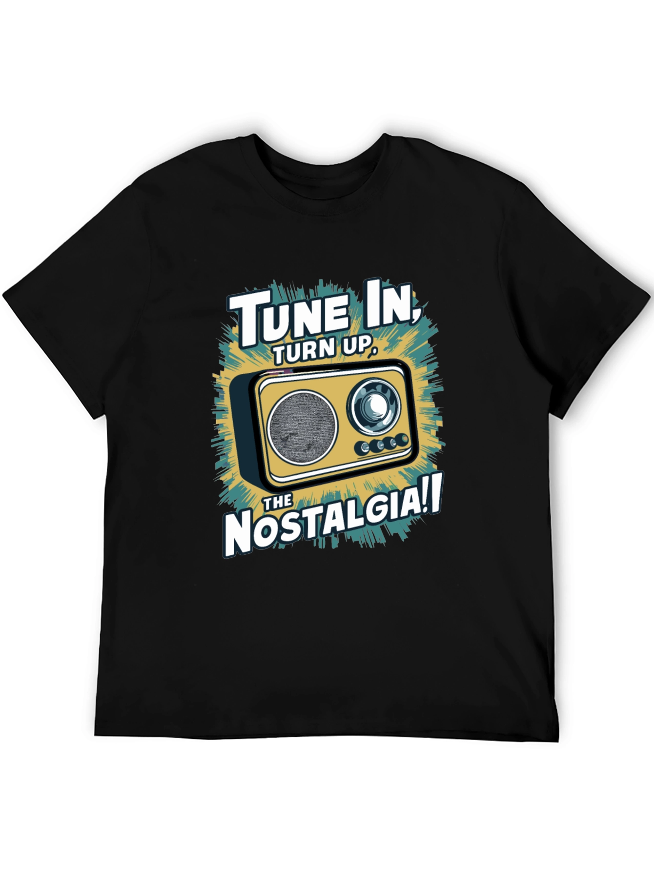 Tune In Nostalgia Radio Graphic T-Shirt
