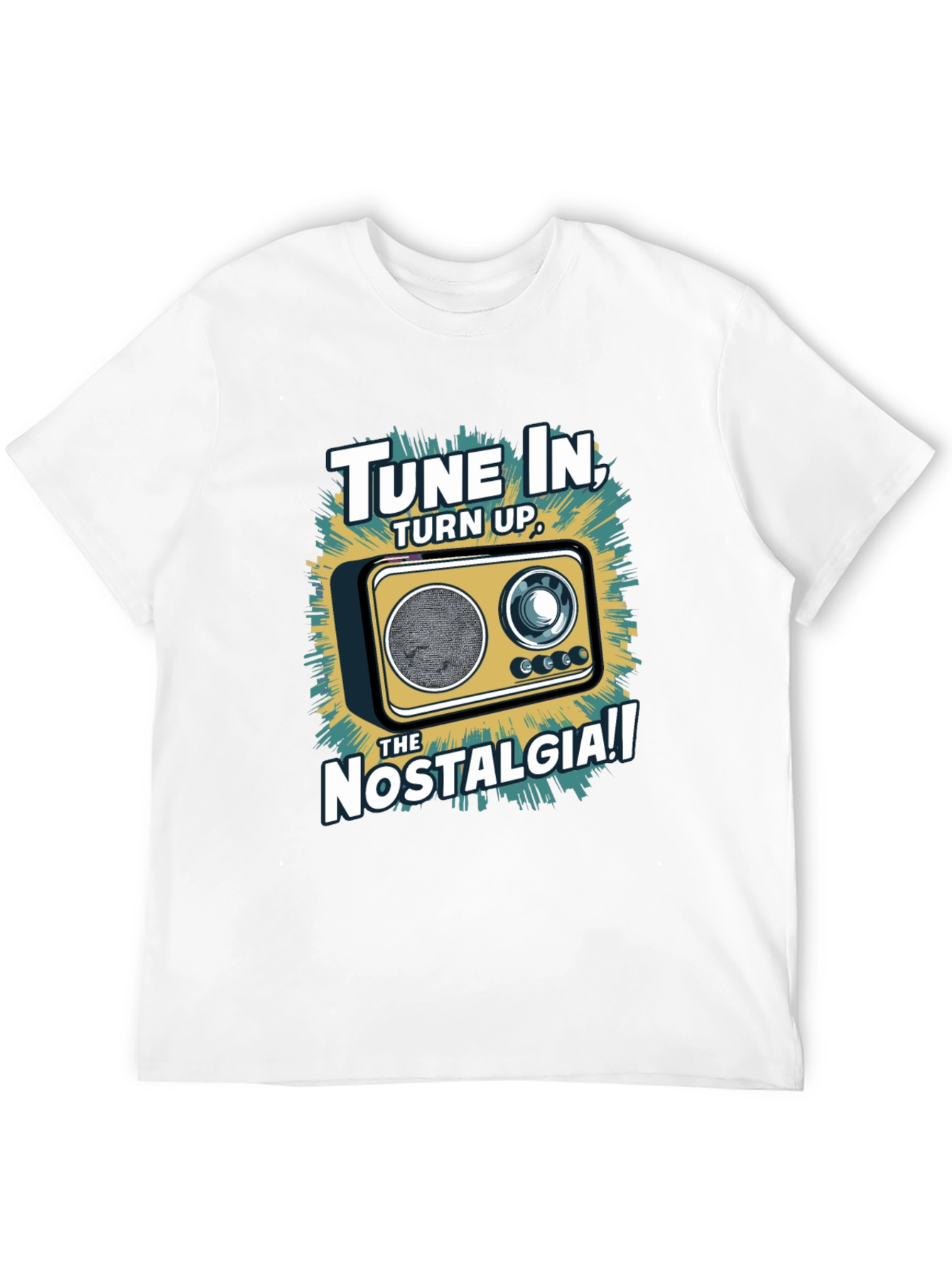 Tune In Nostalgia Radio Graphic T-Shirt