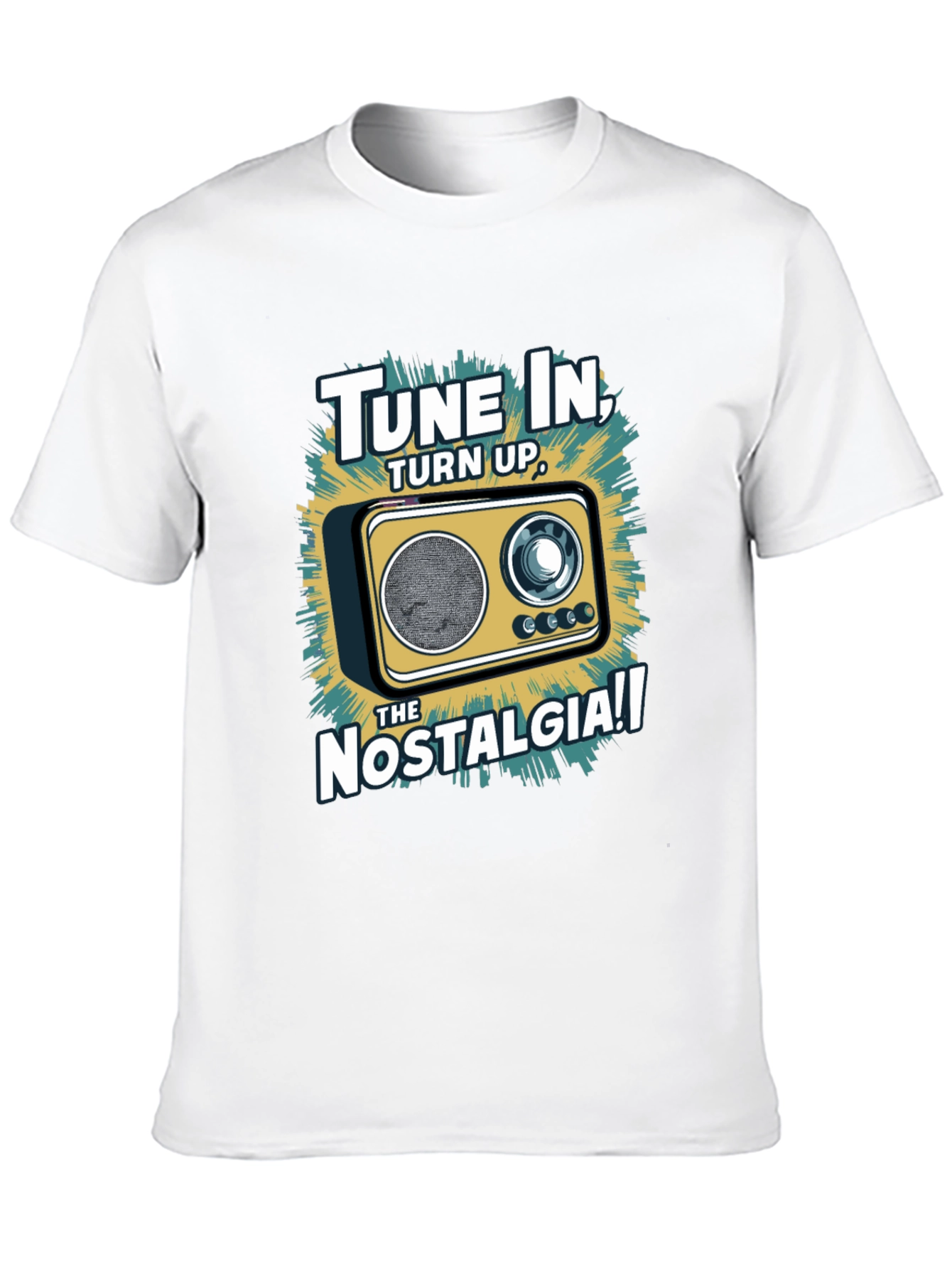Tune In Nostalgia Radio Graphic T-Shirt