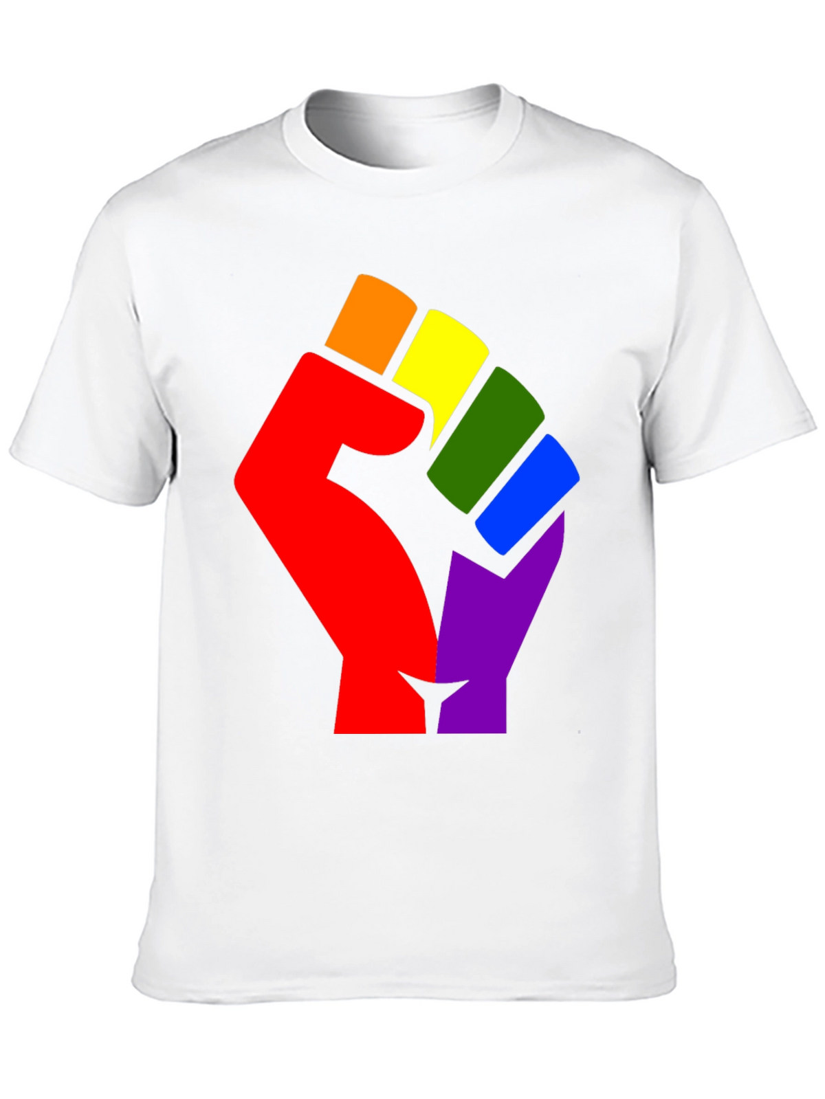 Pride Fist T-Shirt - Rainbow Equality Tee