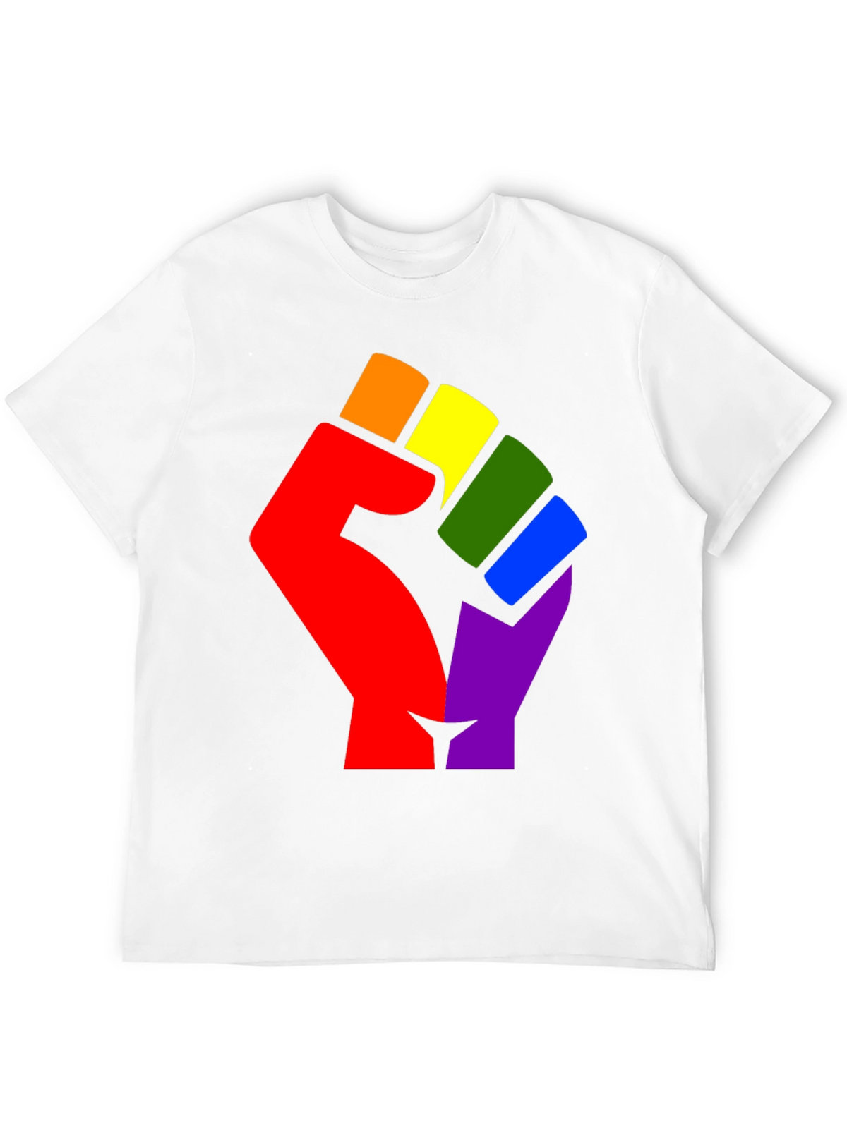 Pride Fist T-Shirt - Rainbow Equality Tee