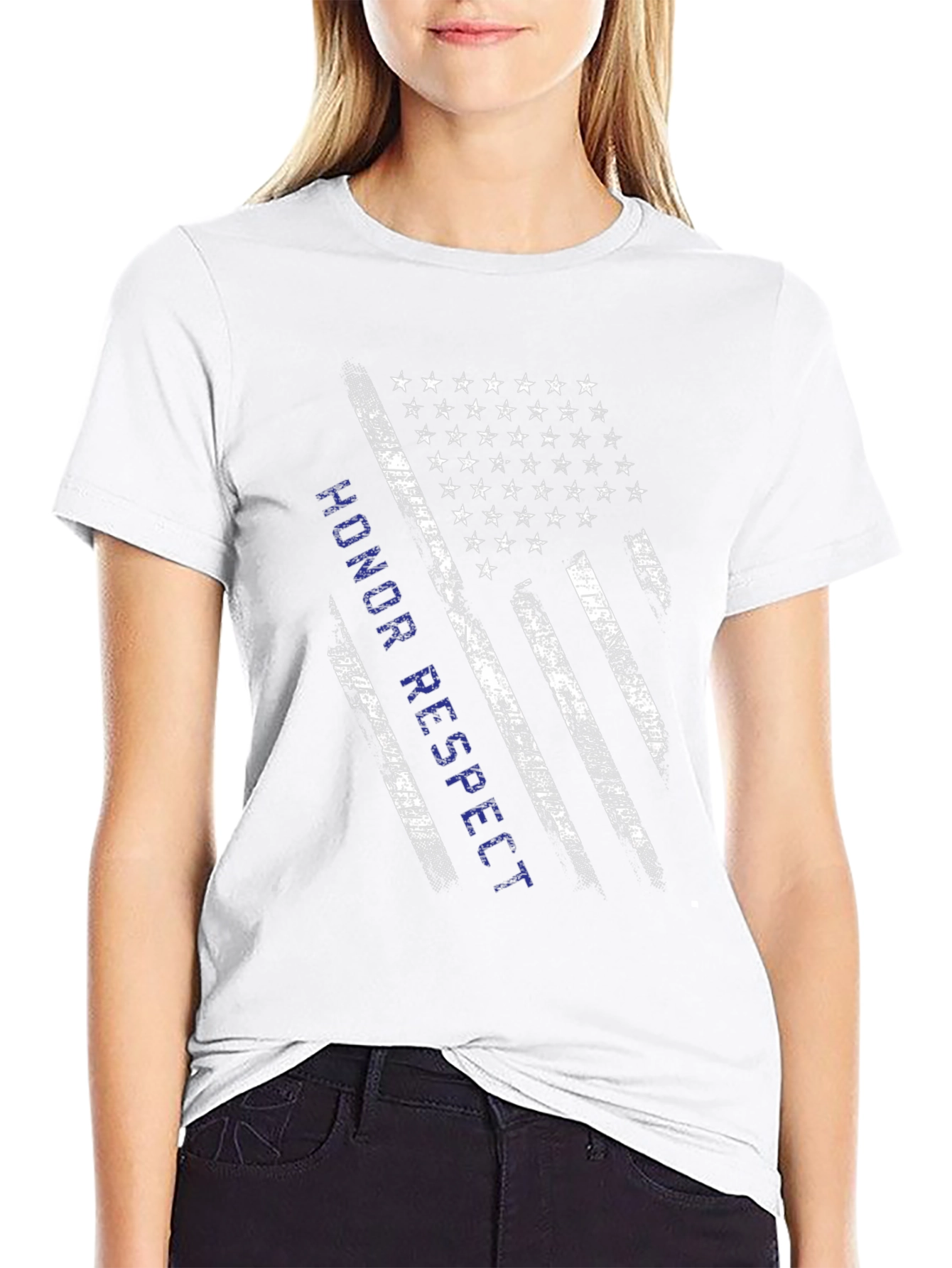 Honor Respect American Flag T-Shirt