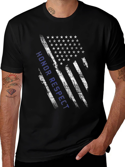 Honor Respect American Flag T-Shirt