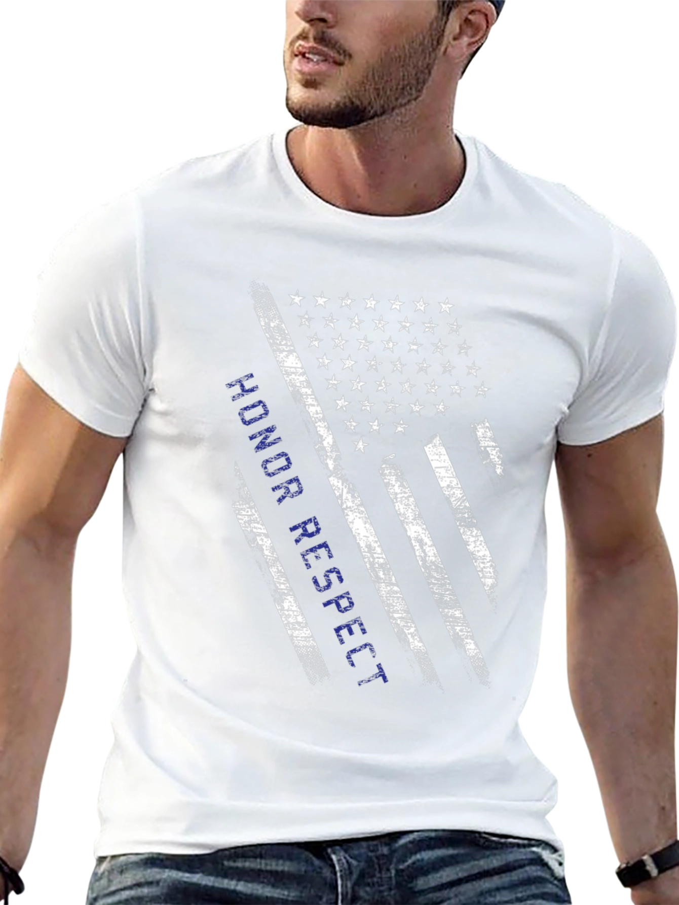 Honor Respect American Flag T-Shirt