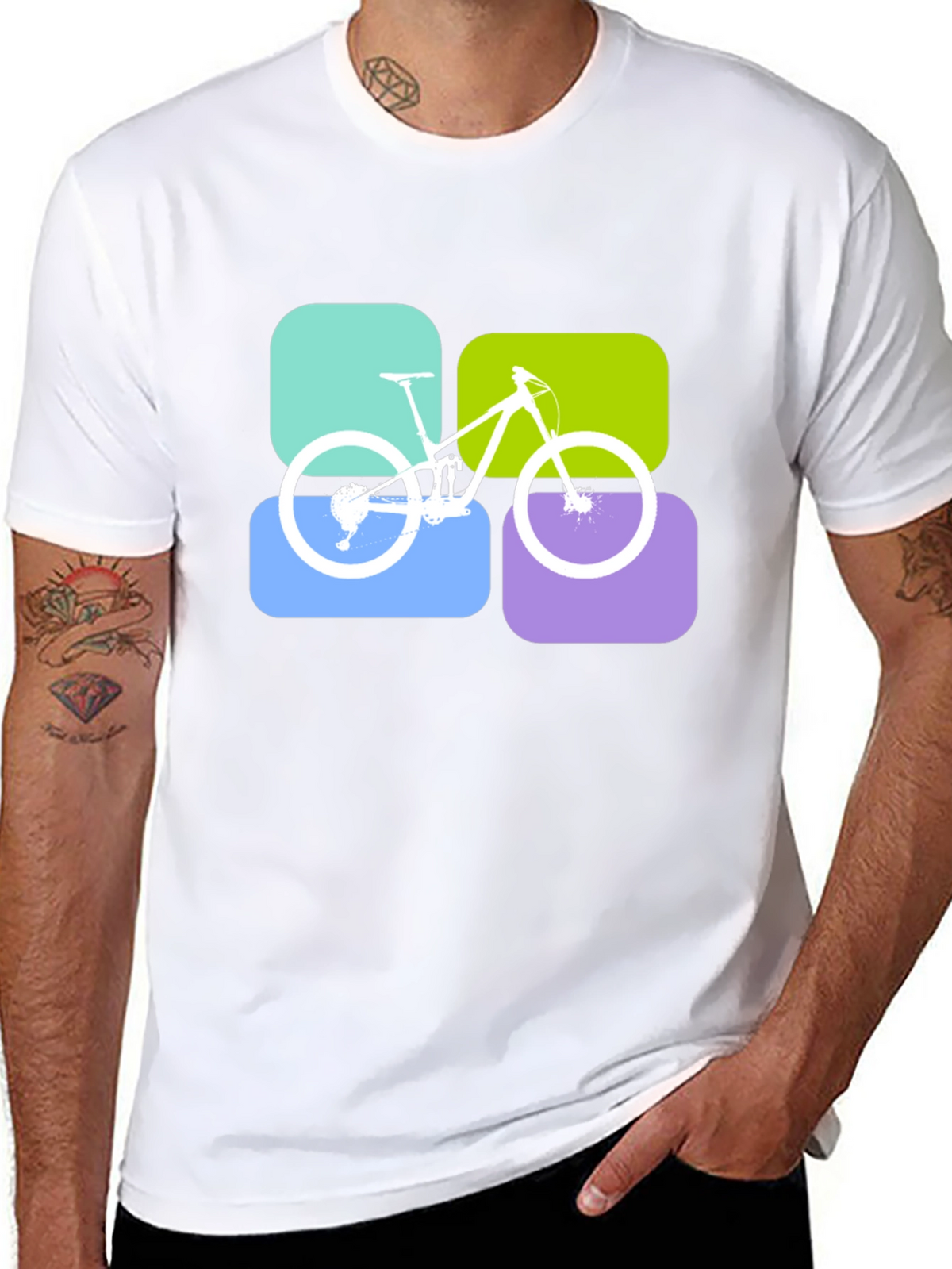 Mountain Bike T-Shirt - Modern Graphic Tee