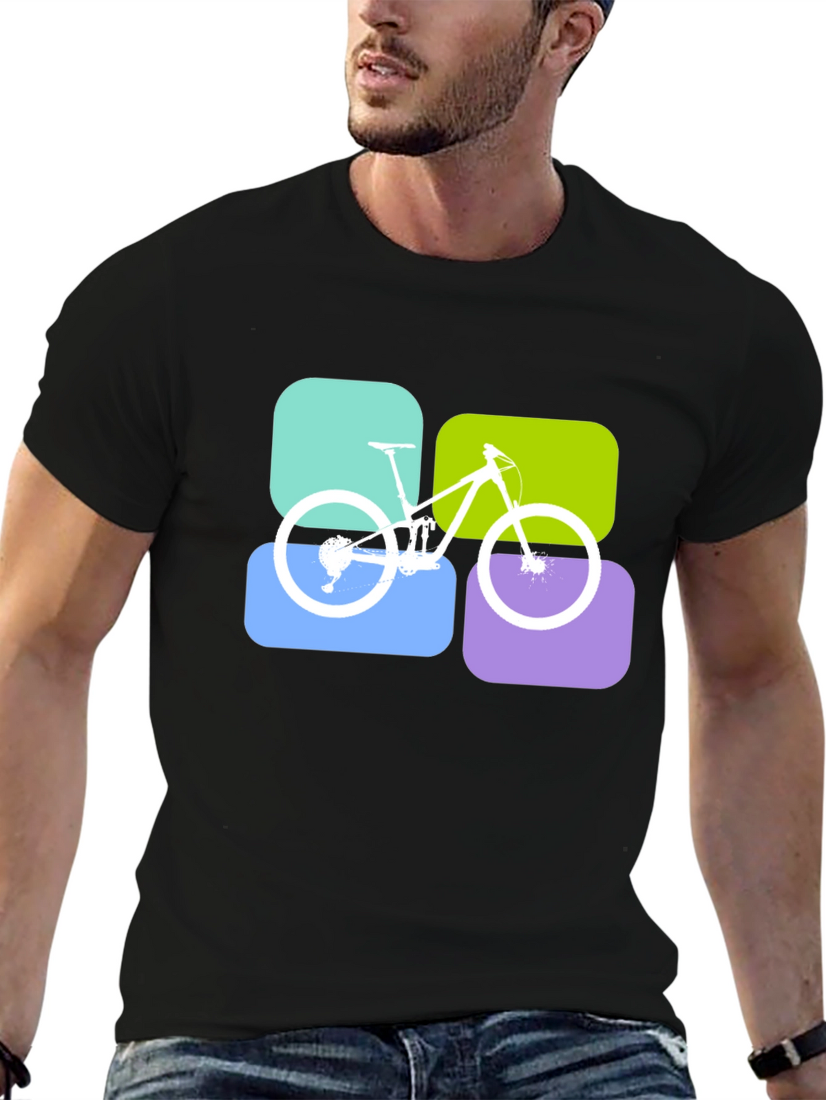 Mountain Bike T-Shirt - Modern Graphic Tee