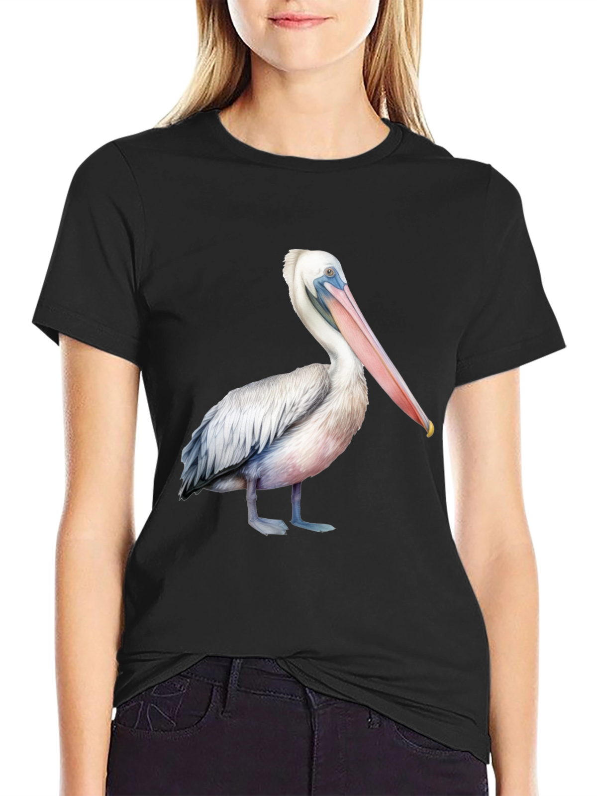 Pelican Graphic Print T-Shirt - Unisex Black Tee