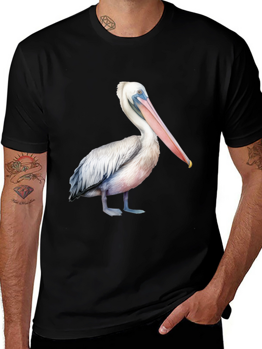 Pelican Graphic Print T-Shirt - Unisex Black Tee