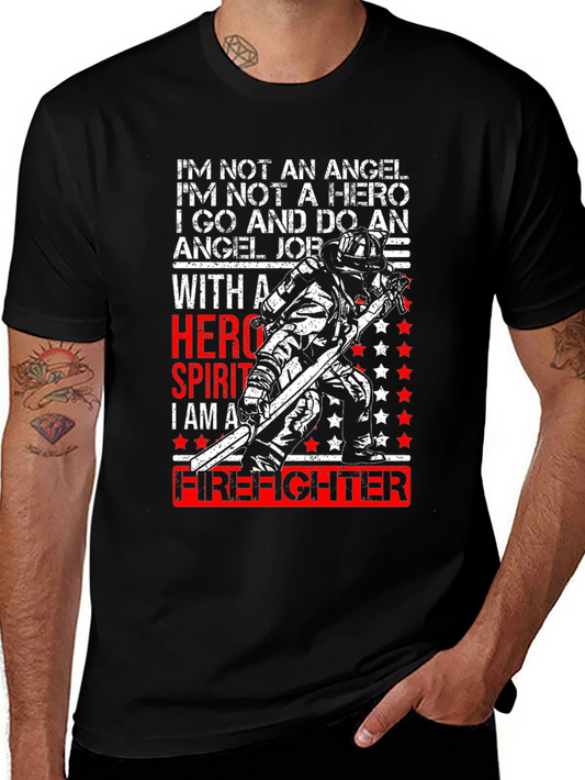 Firefighter Hero T-Shirt - Angel Job Tee