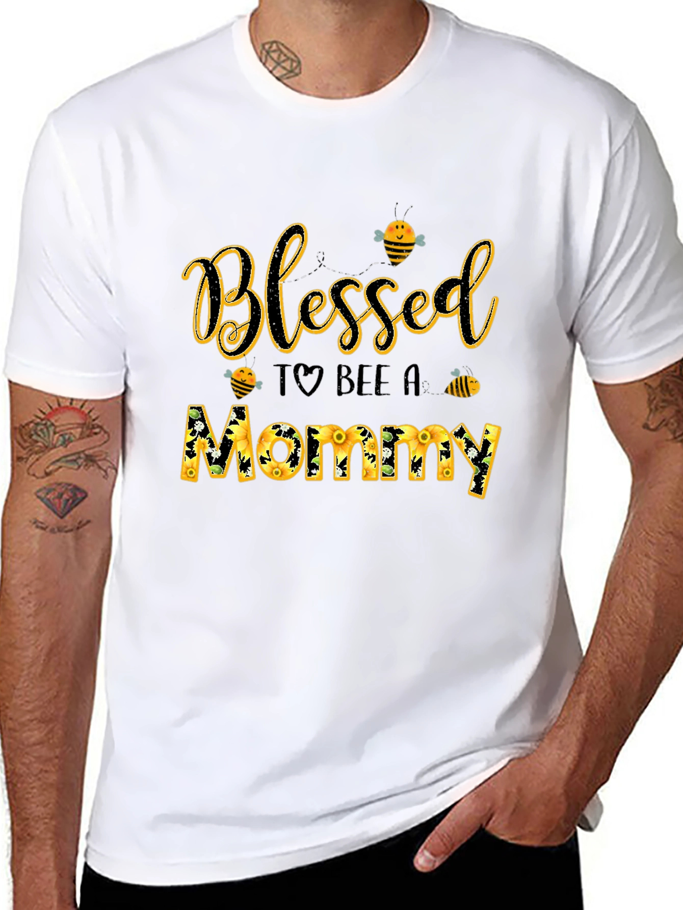 Blessed To Bee A Mommy Graphic Tee