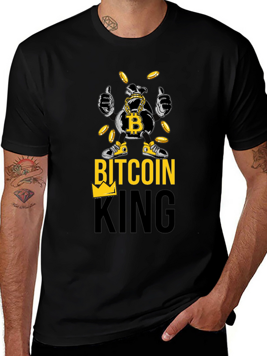 Bitcoin King Graphic T-Shirt - Crypto Currency Tee
