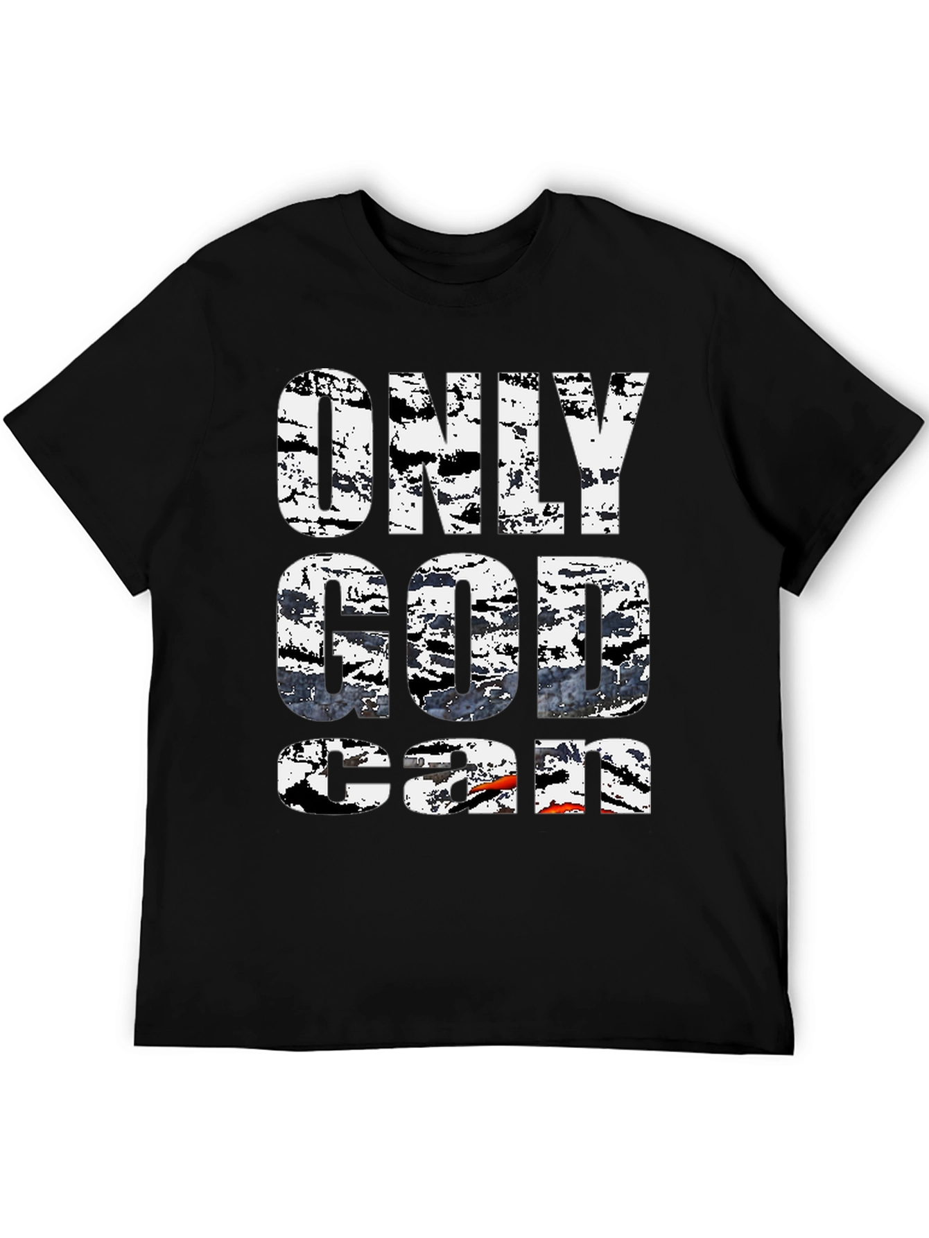 Only God Can T-Shirt Black Graphic Tee