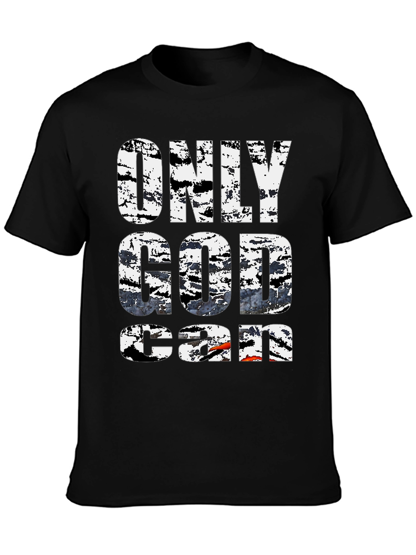 Only God Can T-Shirt Black Graphic Tee