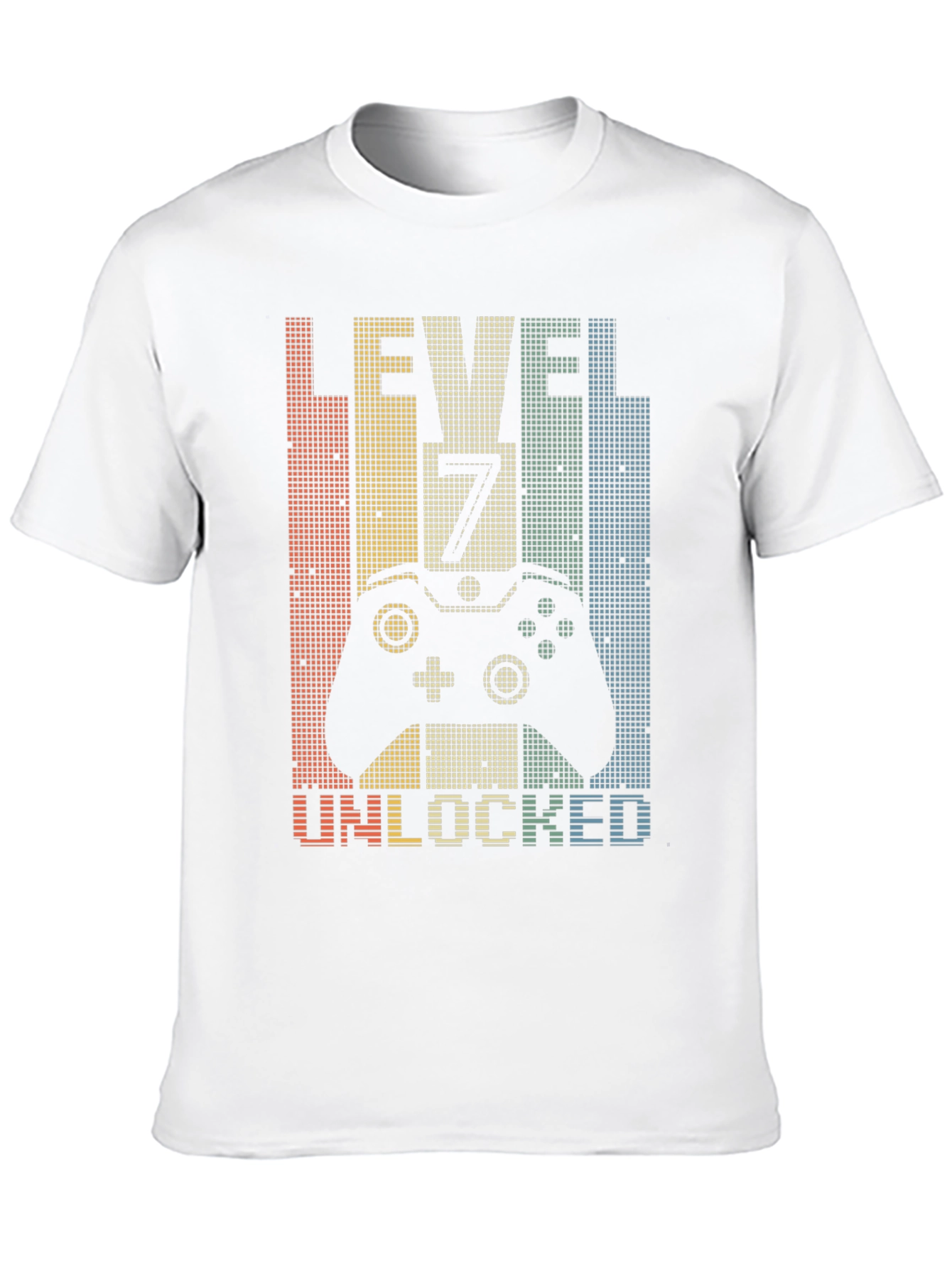 Level 7 Unlocked Gamer T-Shirt - Retro Style