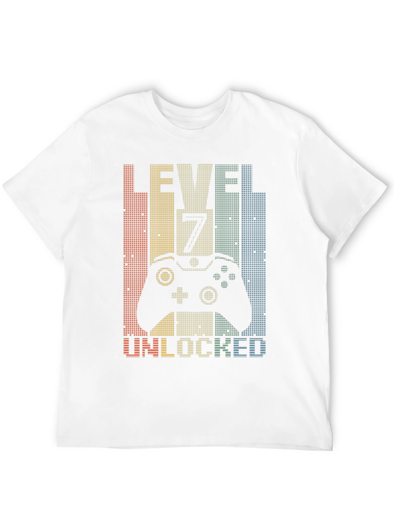 Level 7 Unlocked Gamer T-Shirt - Retro Style