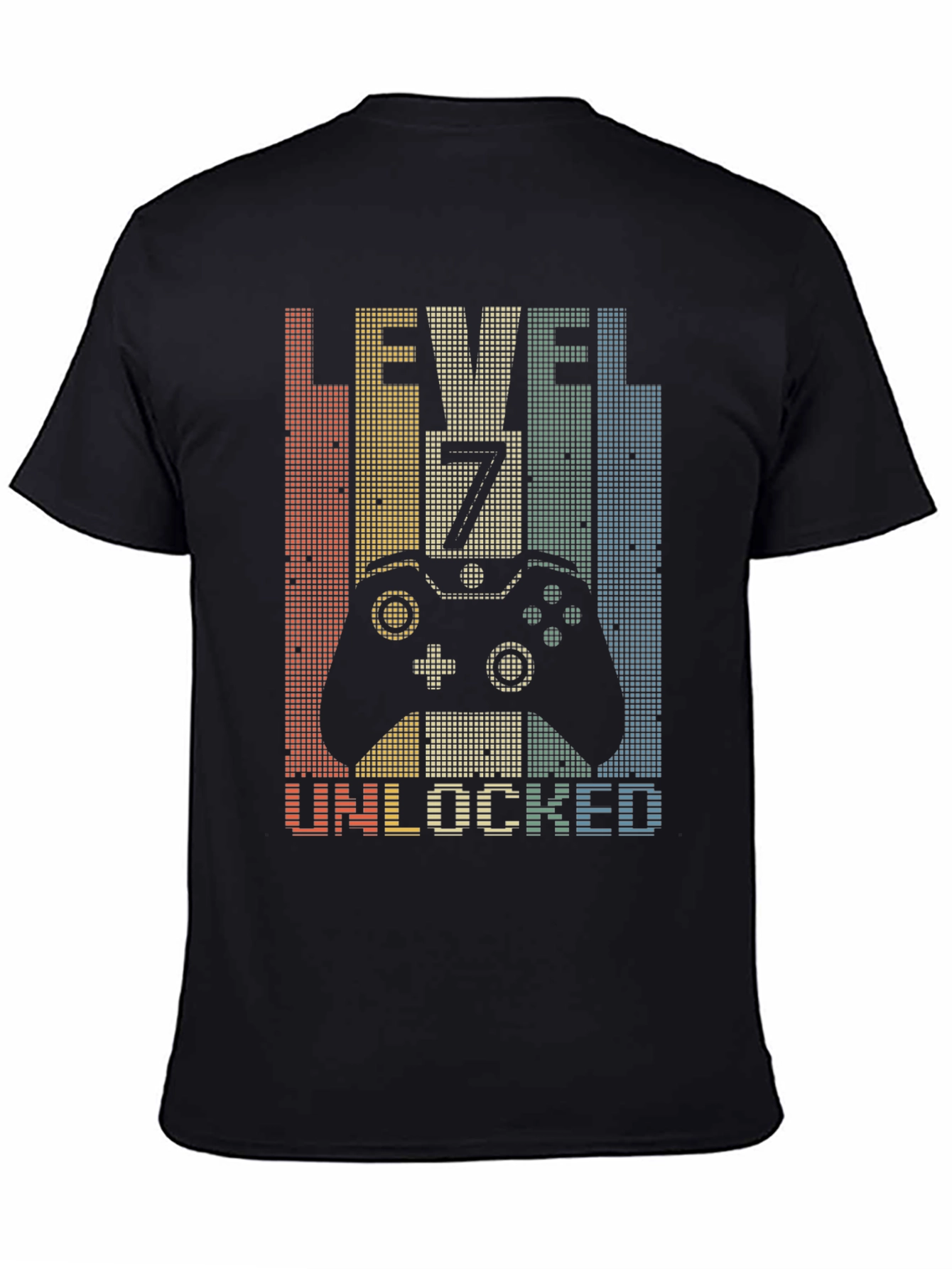 Level 7 Unlocked Gamer T-Shirt - Retro Style