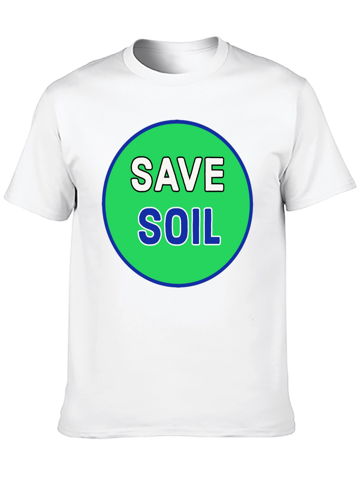 Save Soil Black T-Shirt - Environmental Awareness