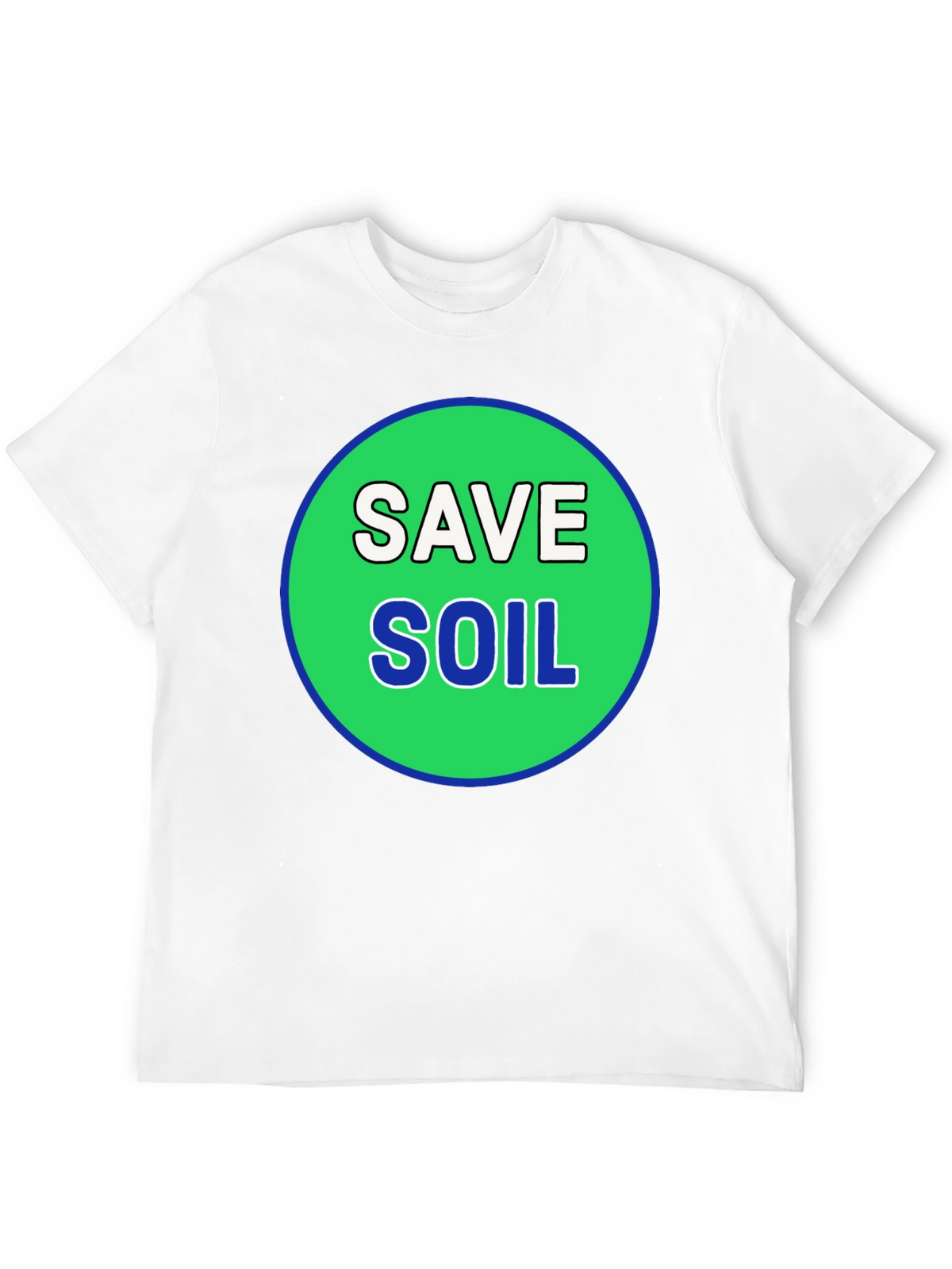Save Soil Black T-Shirt - Environmental Awareness