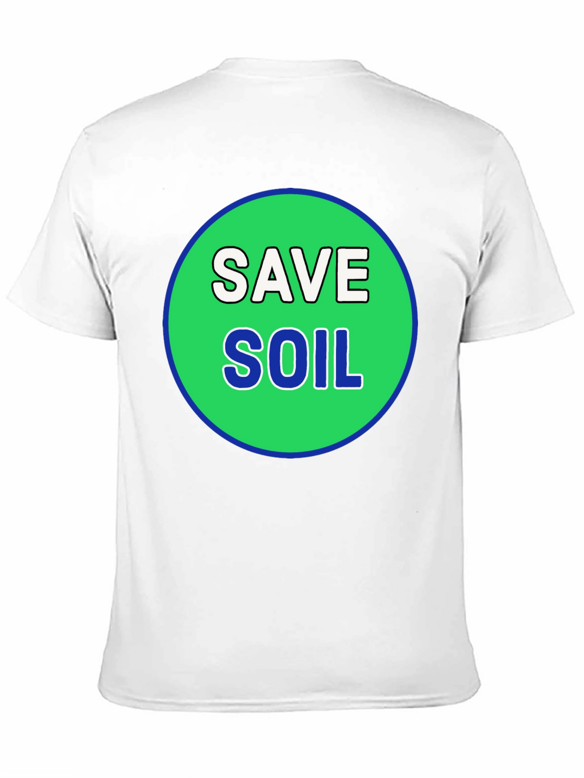 Save Soil Black T-Shirt - Environmental Awareness
