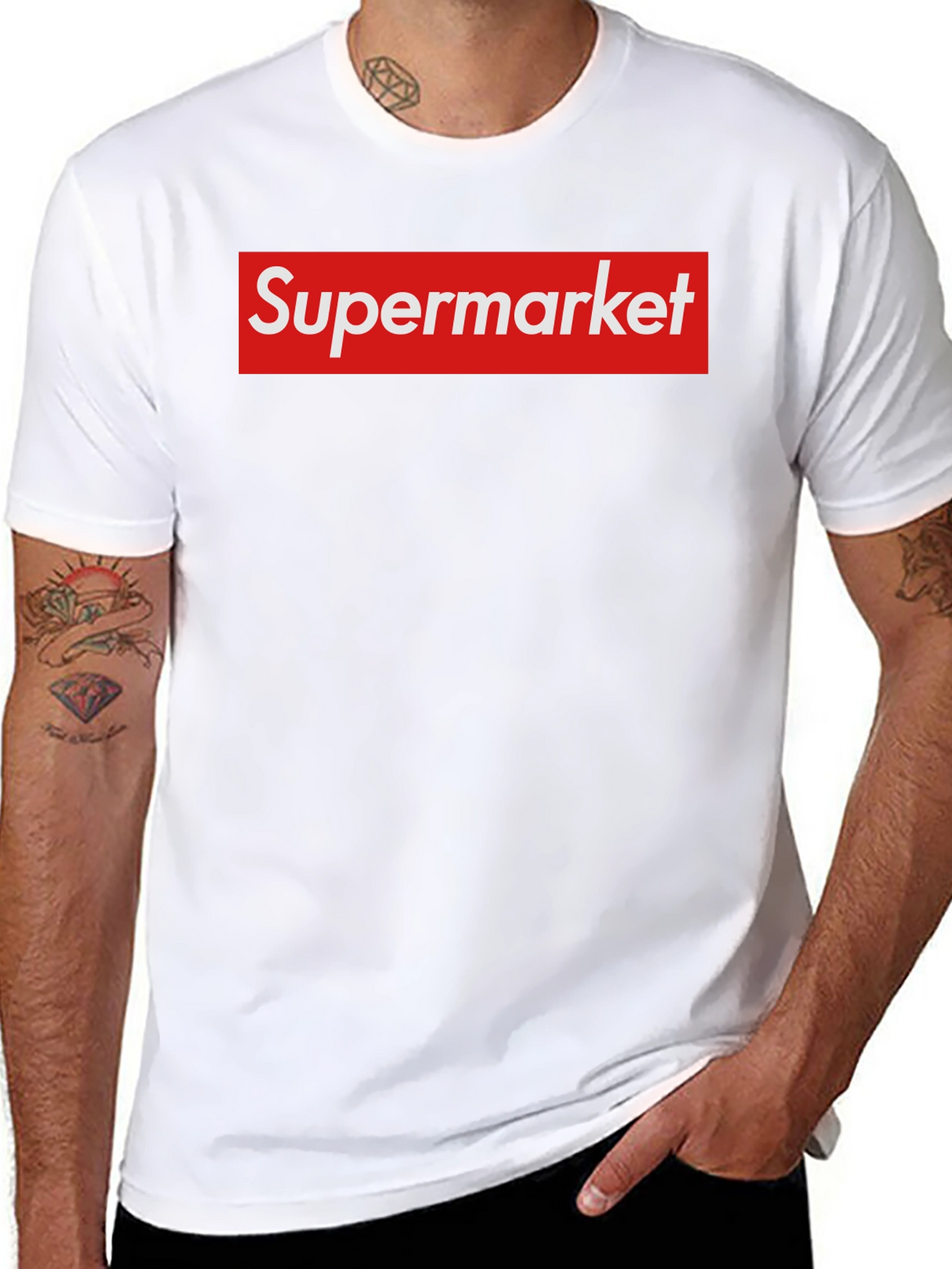 Supermarket Funny Parody Graphic T-Shirt
