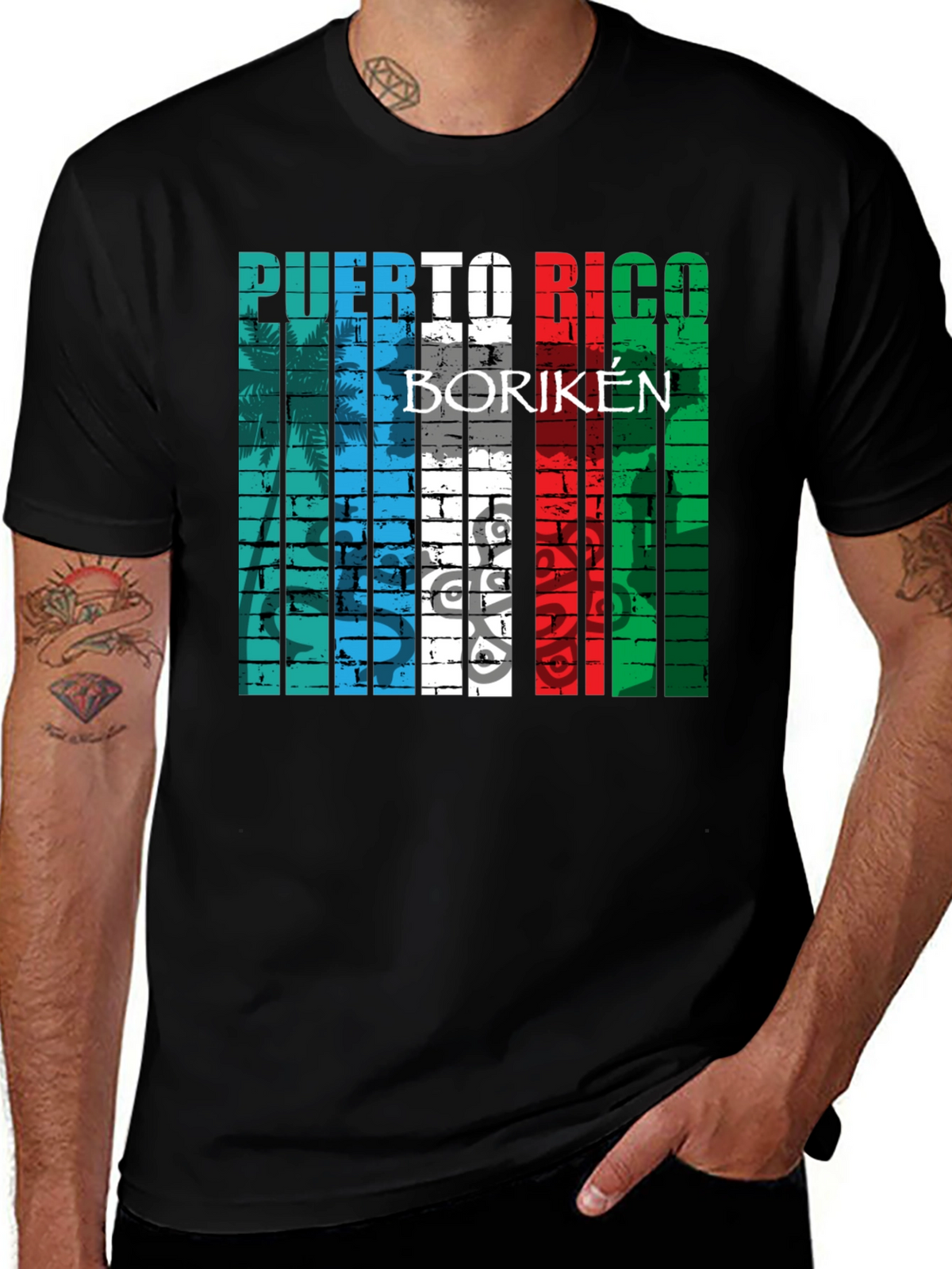 Puerto Rico Boriken Graphic T-Shirt