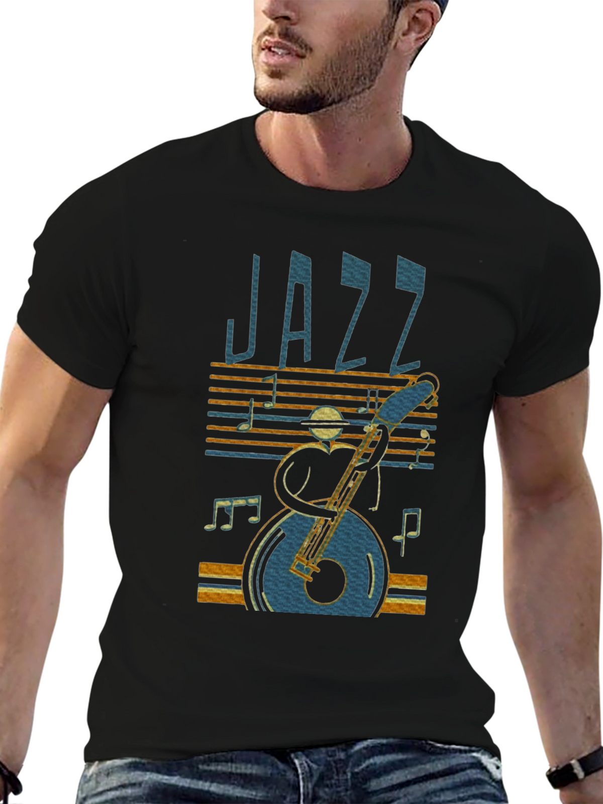 Jazz Music Graphic T-Shirt