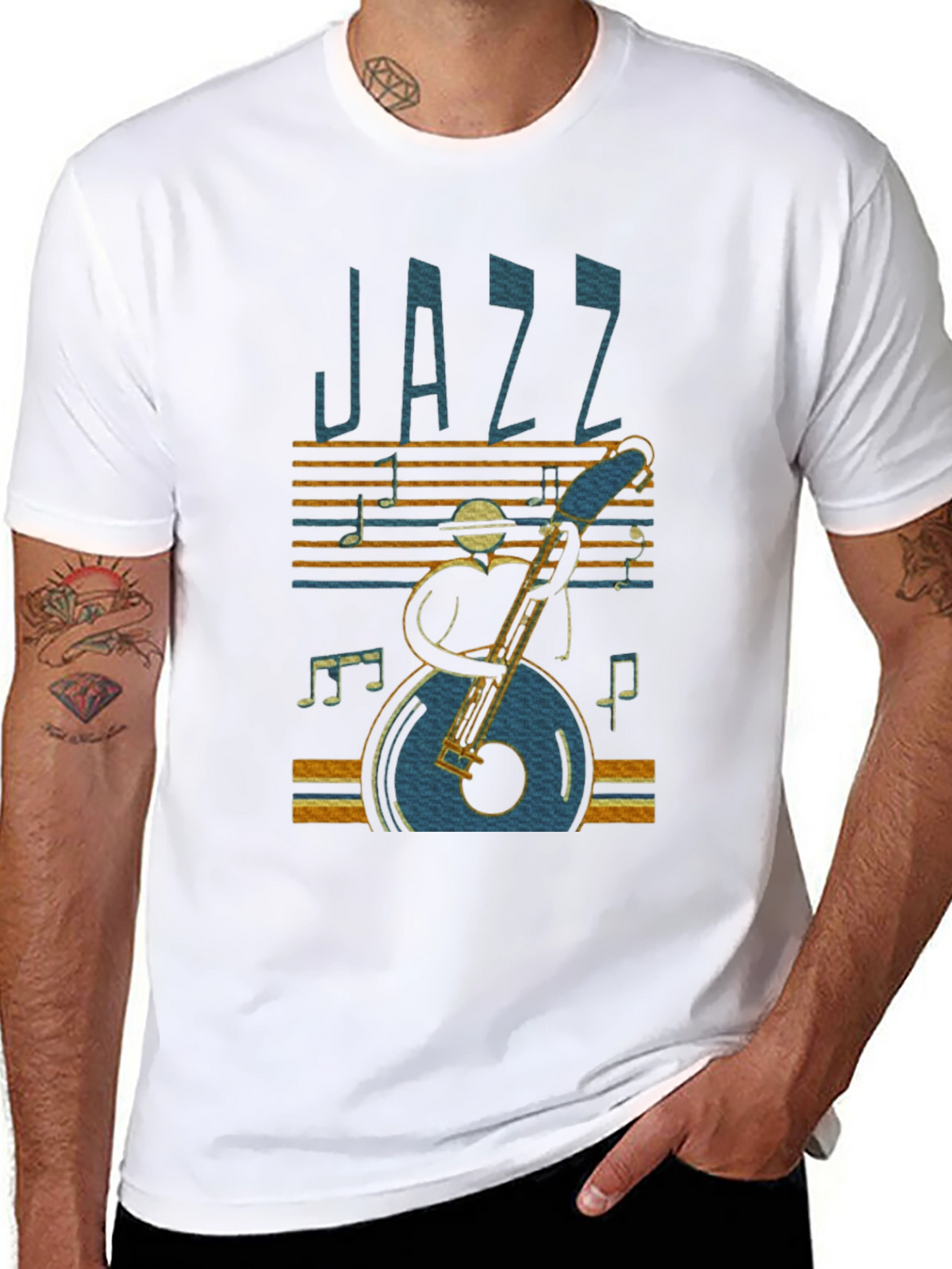 Jazz Music Graphic T-Shirt