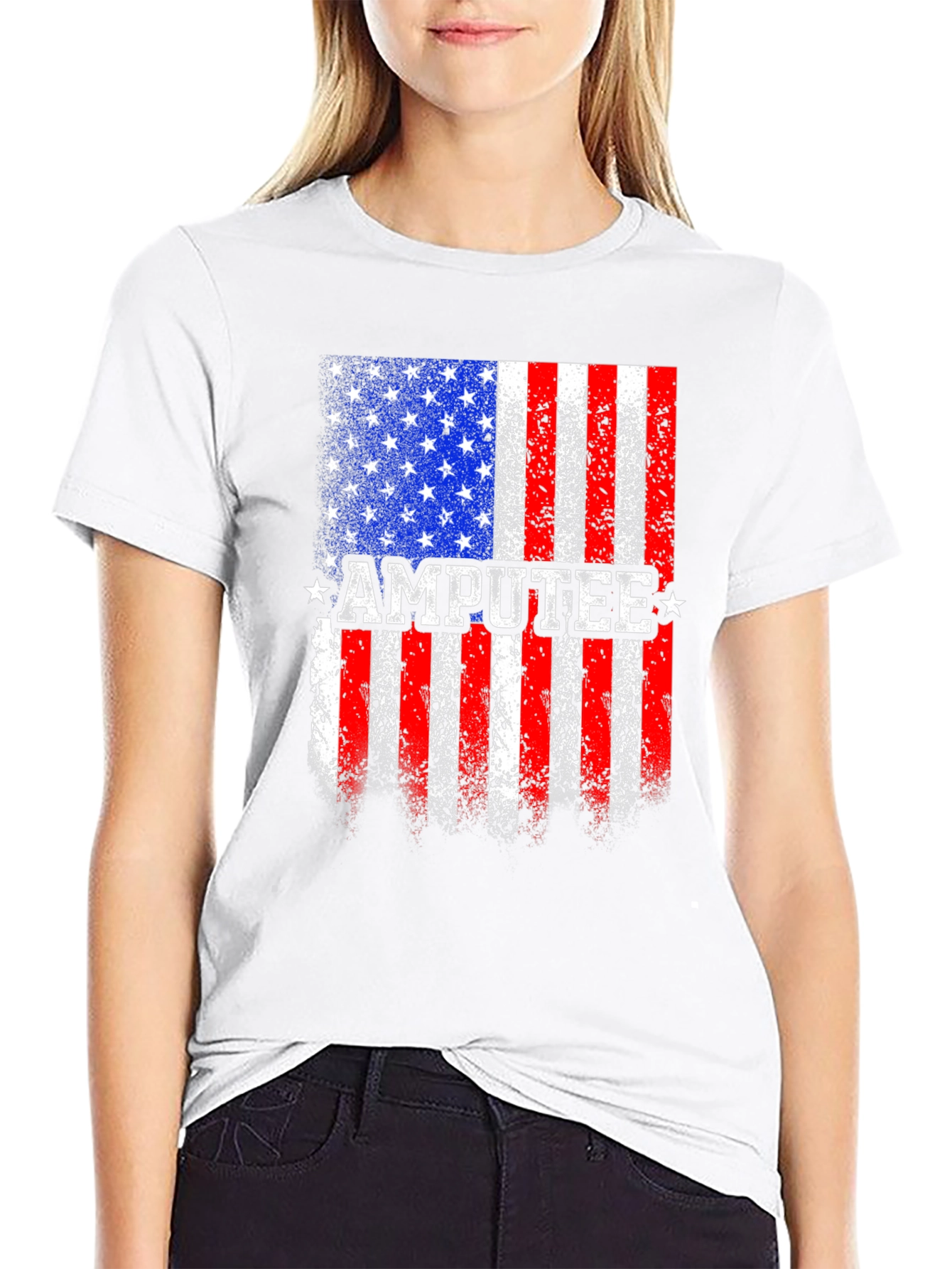 Amputee American Flag T-Shirt - Patriotic Pride Tee