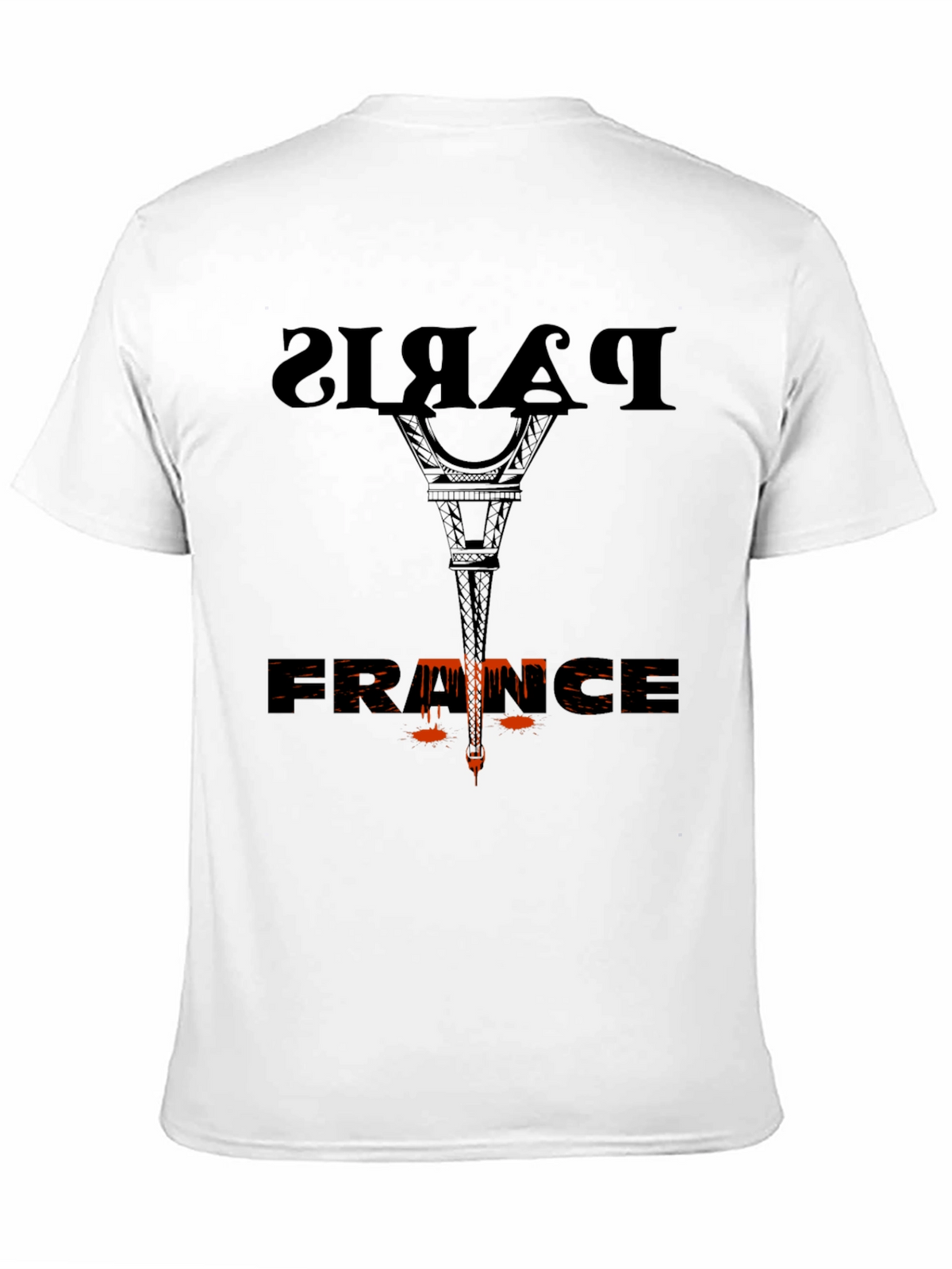 Paris France Graphic Tee - Stylish Black T-Shirt