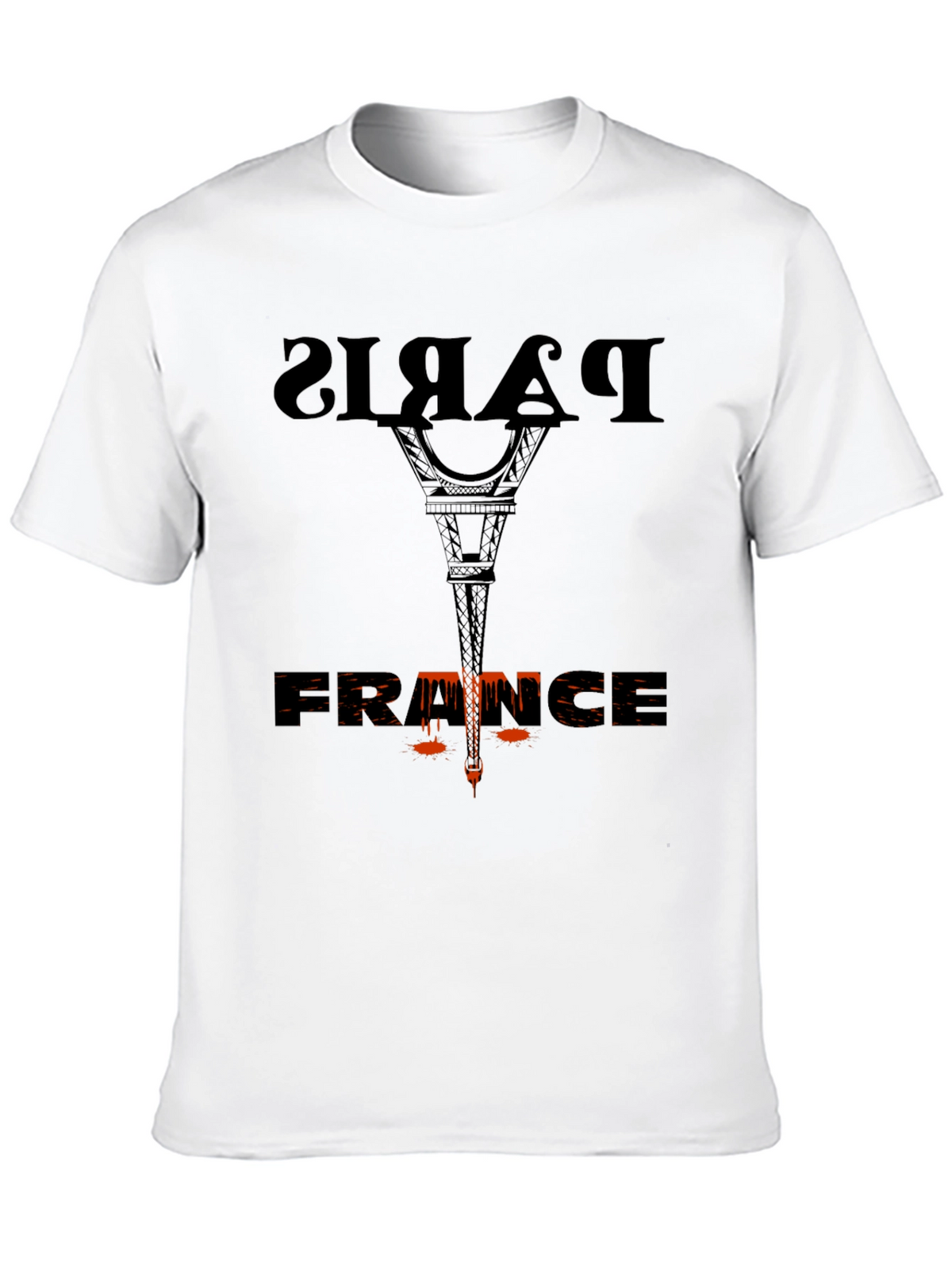 Paris France Graphic Tee - Stylish Black T-Shirt