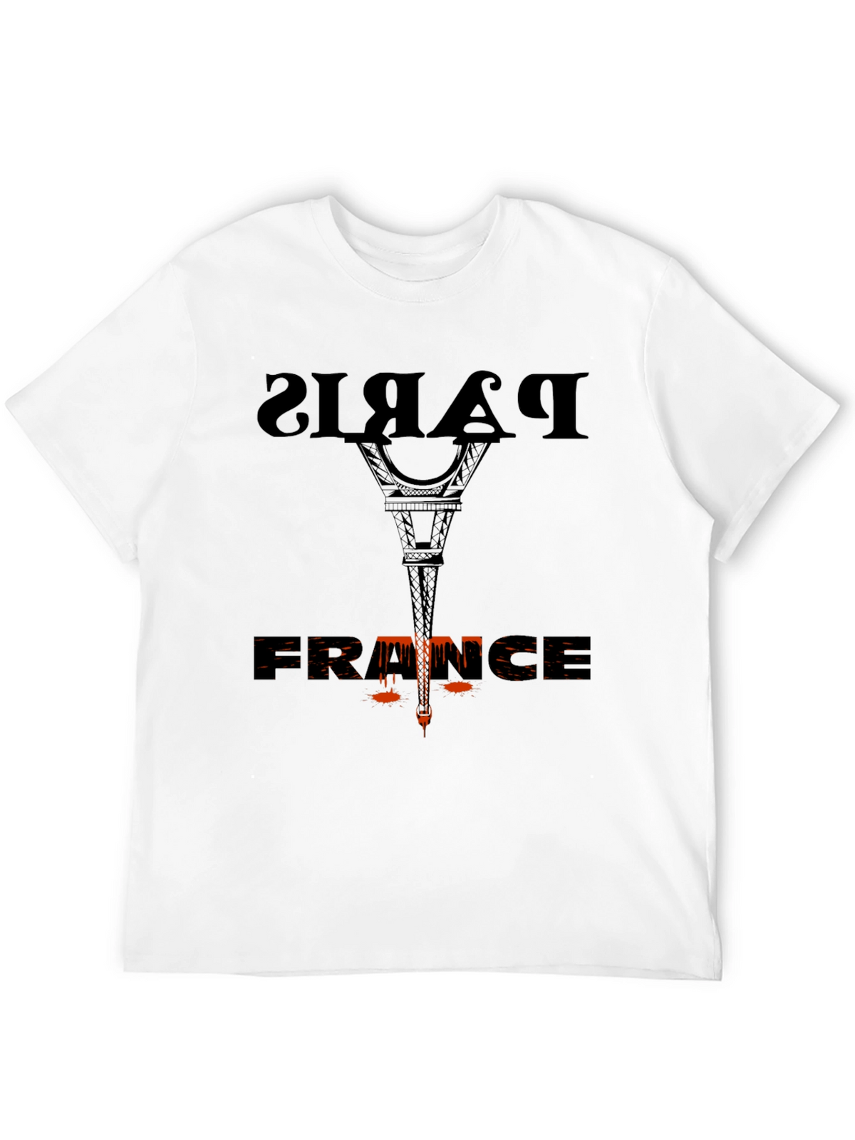 Paris France Graphic Tee - Stylish Black T-Shirt