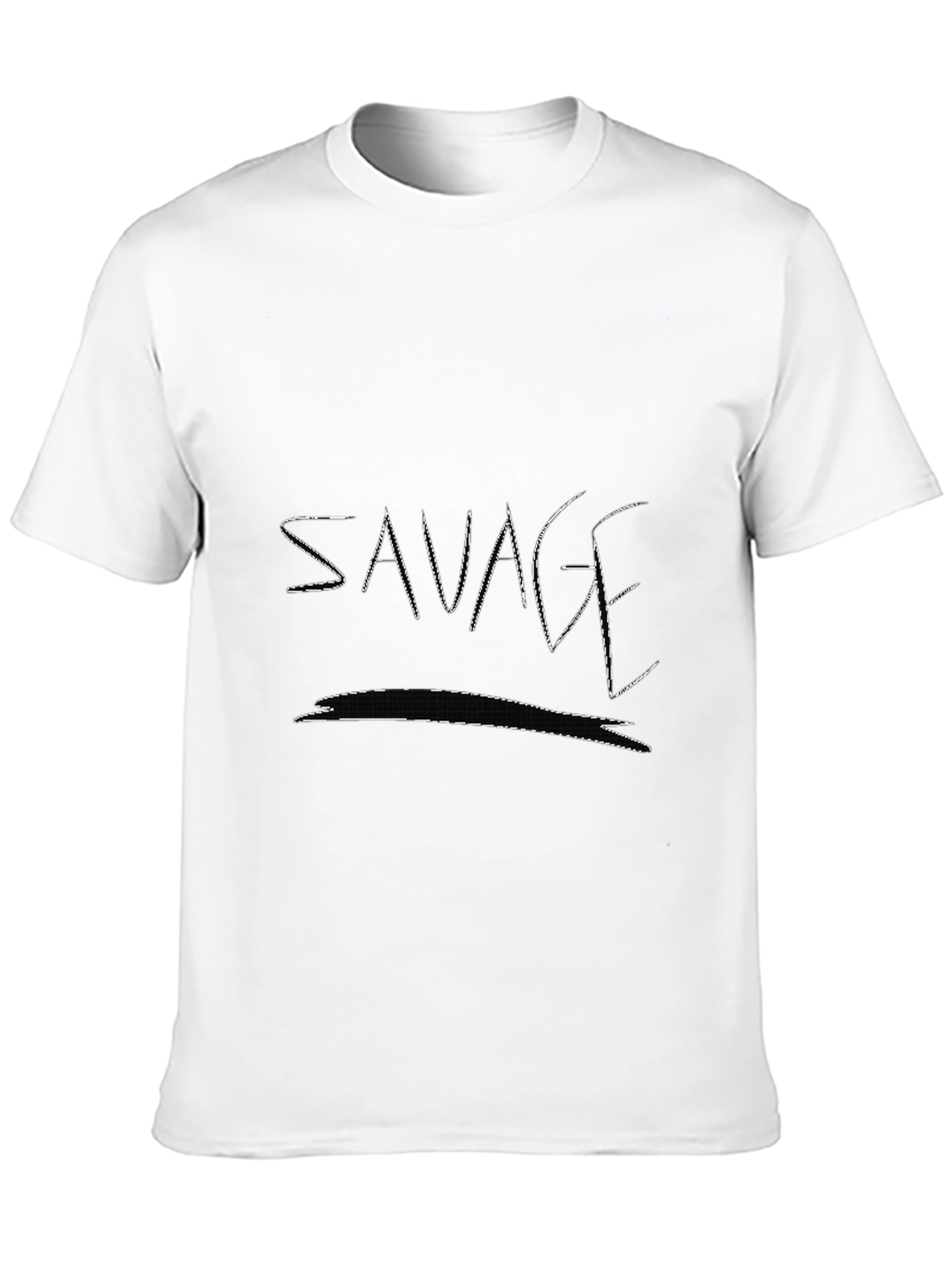 Savage Black T-Shirt - Edgy Graphic Tee