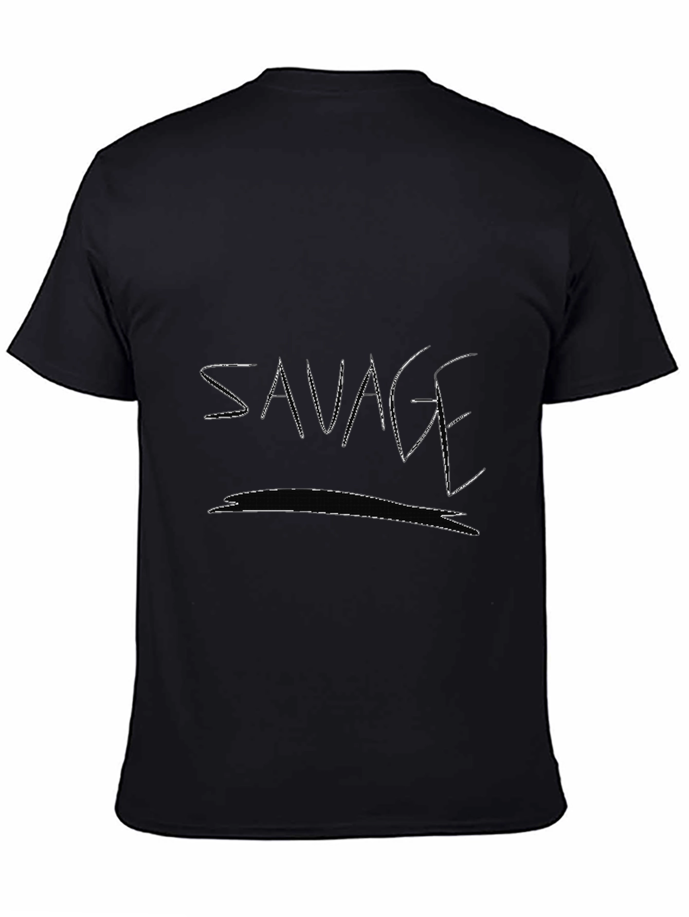 Savage Black T-Shirt - Edgy Graphic Tee