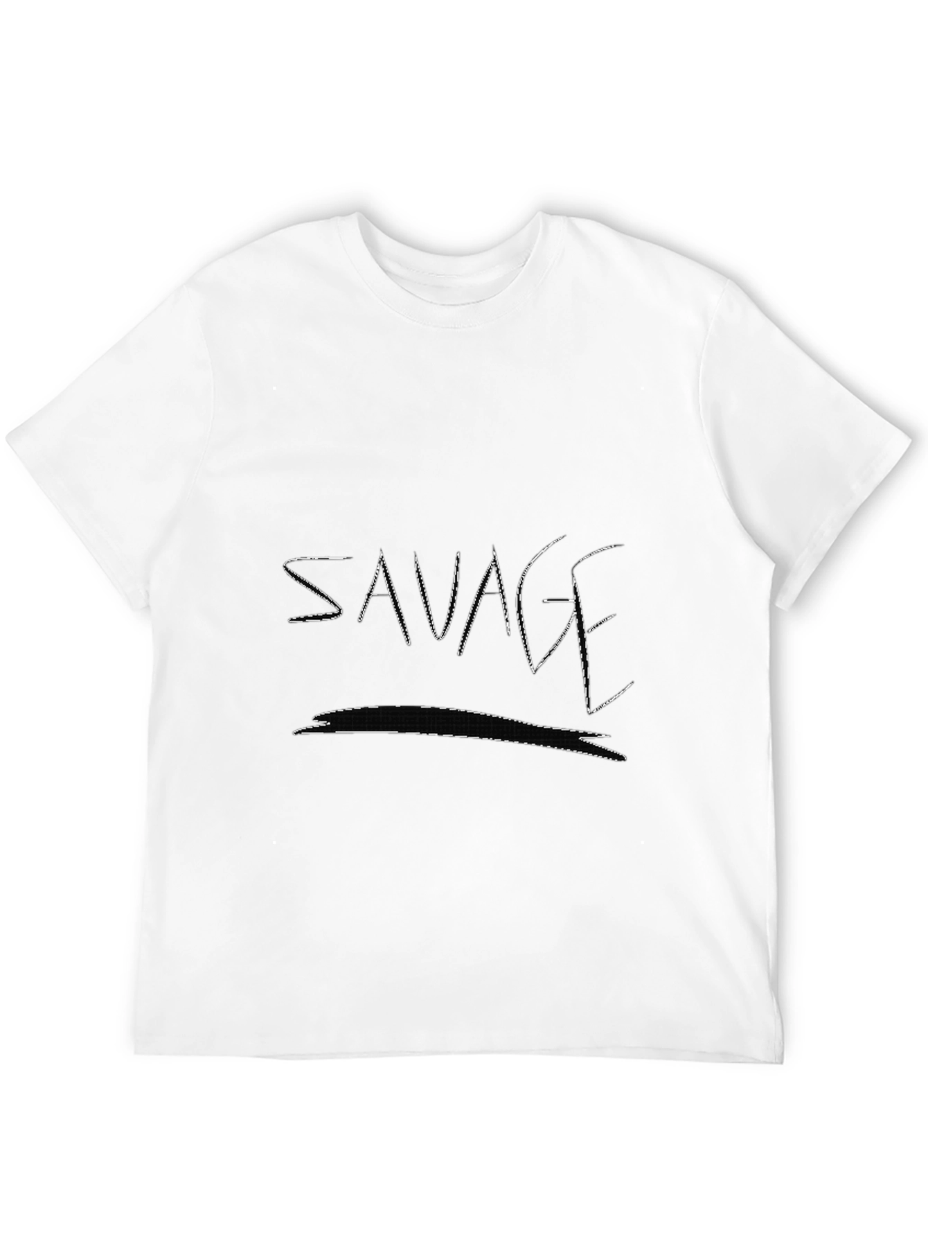 Savage Black T-Shirt - Edgy Graphic Tee