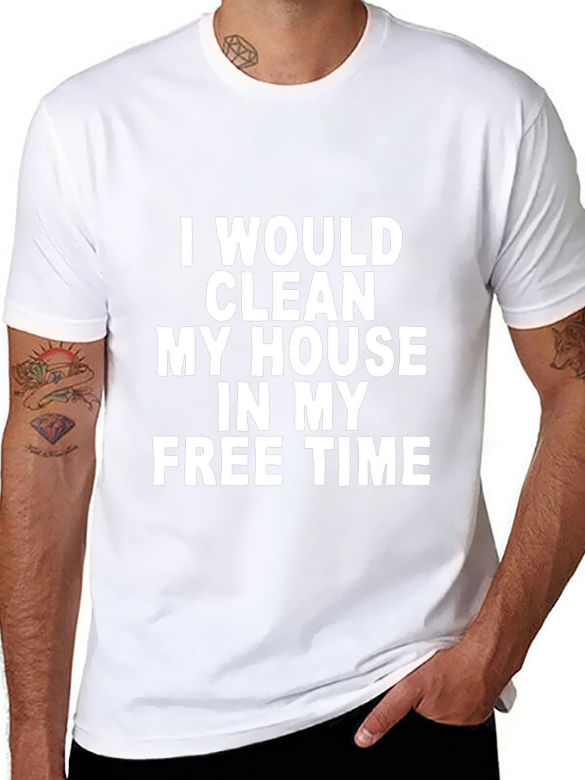 Funny I Would Clean Black T-Shirt
