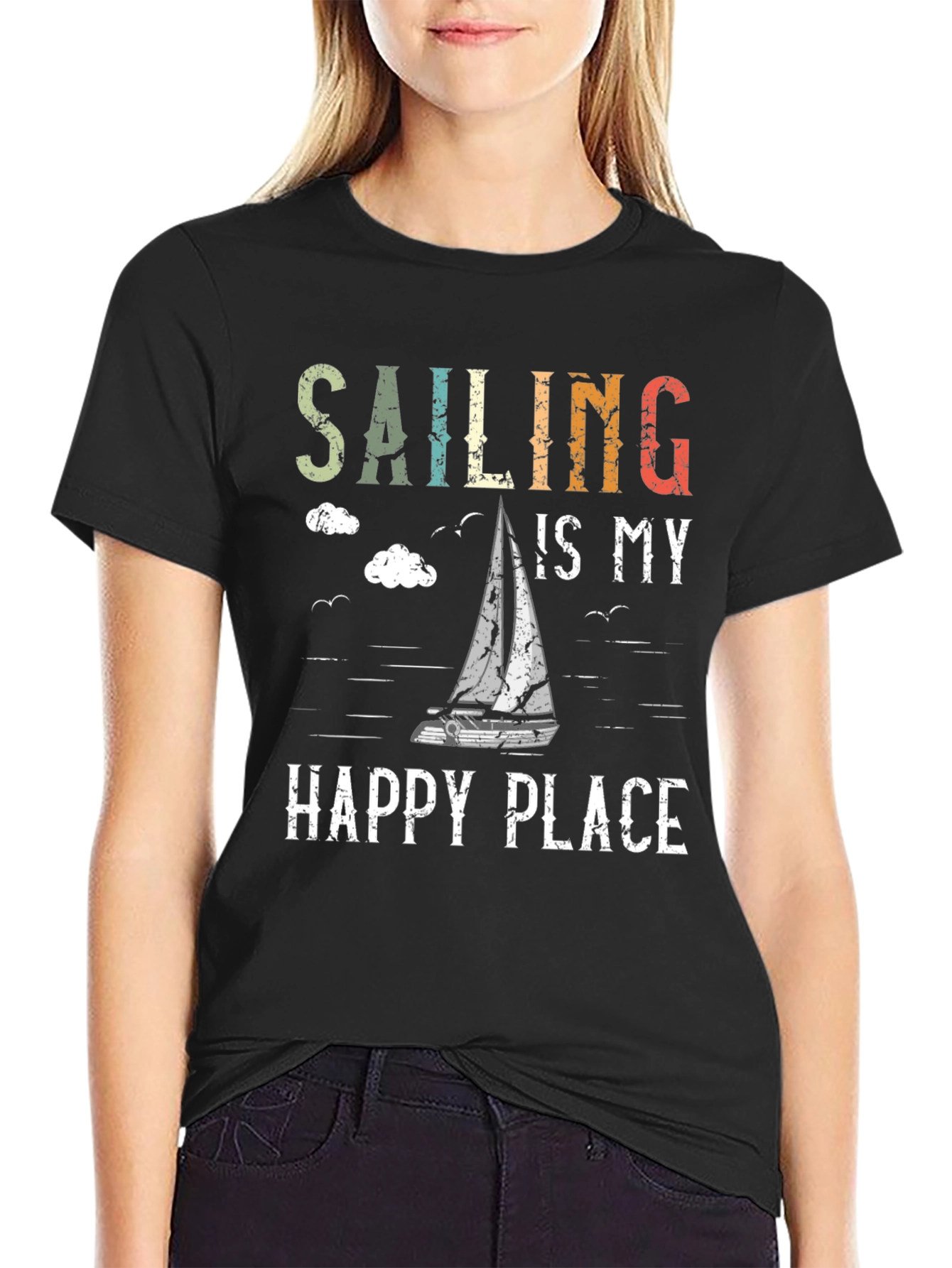 Sailing is My Happy Place Graphic Tee