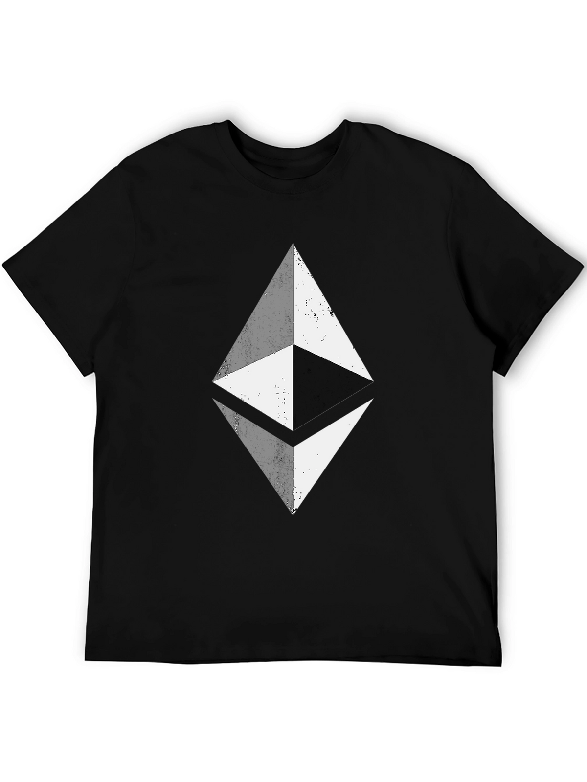 Ethereum Crypto Black T-Shirt - Diamond Logo