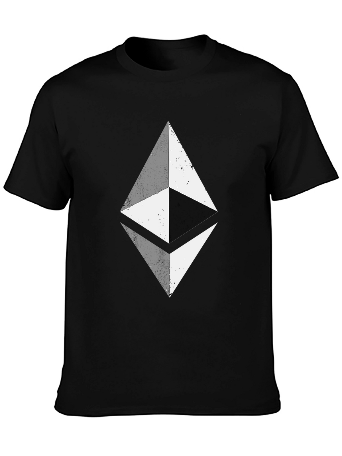 Ethereum Crypto Black T-Shirt - Diamond Logo