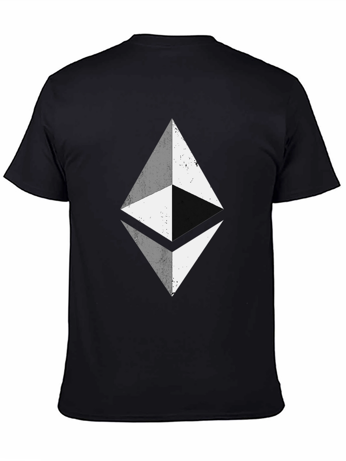 Ethereum Crypto Black T-Shirt - Diamond Logo
