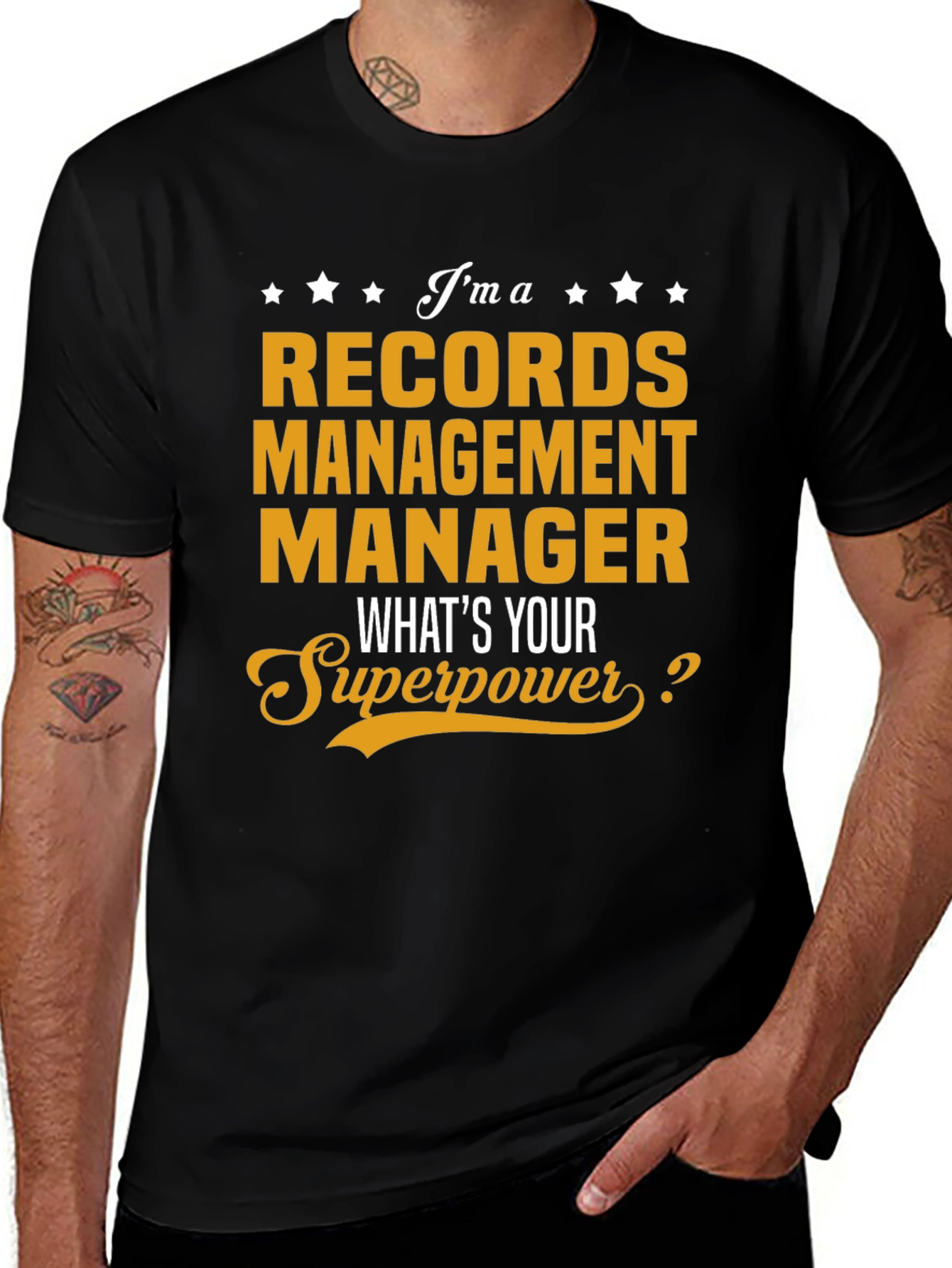 Records Management Manager Superpower T-Shirt