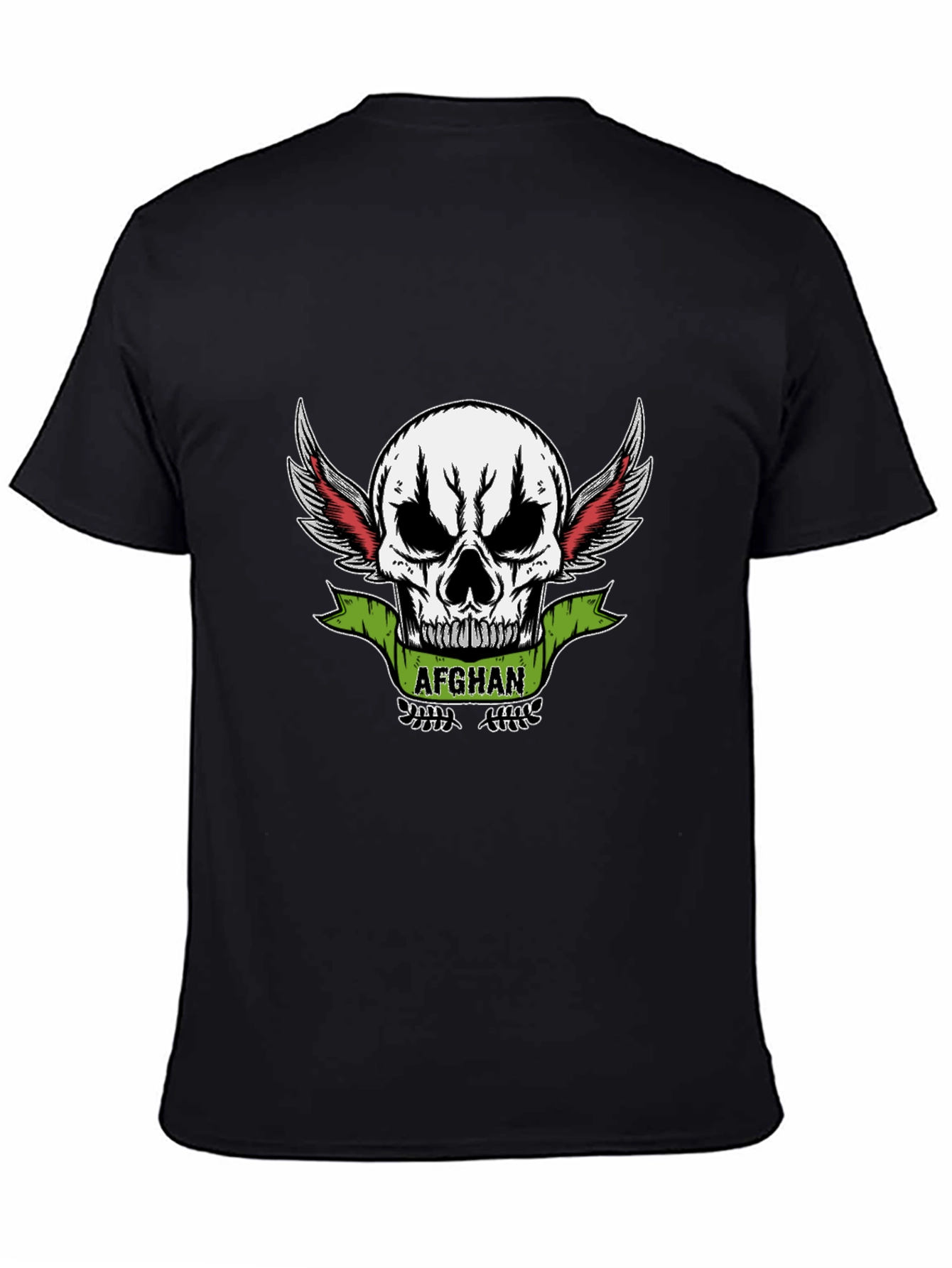 Afghan Skull Winged T-Shirt