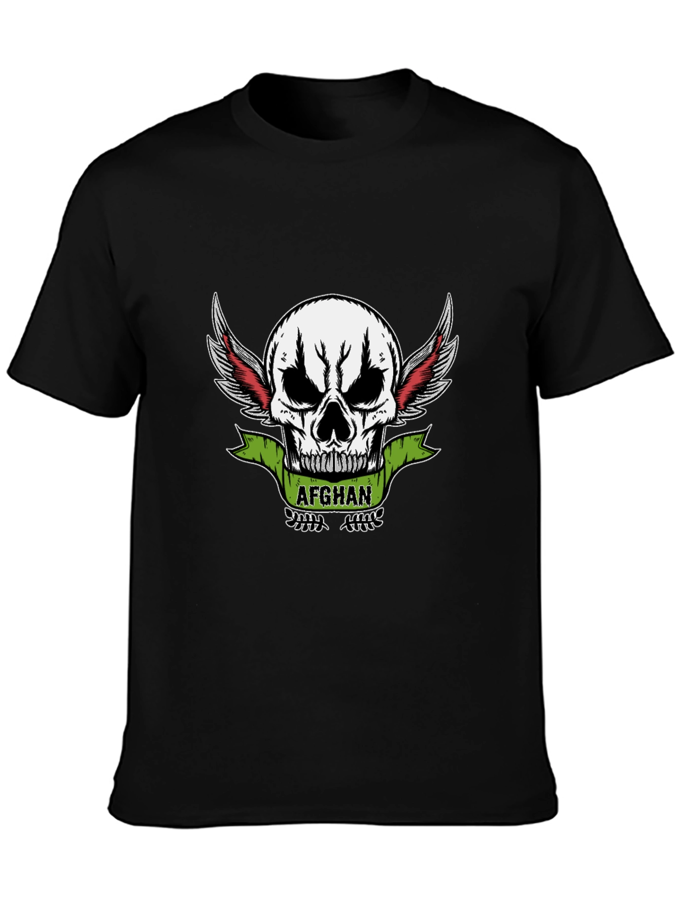 Afghan Skull Winged T-Shirt
