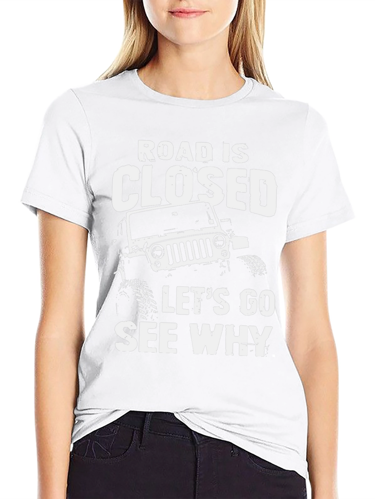 Road Closed Jeep T-Shirt: Adventure Awaits!