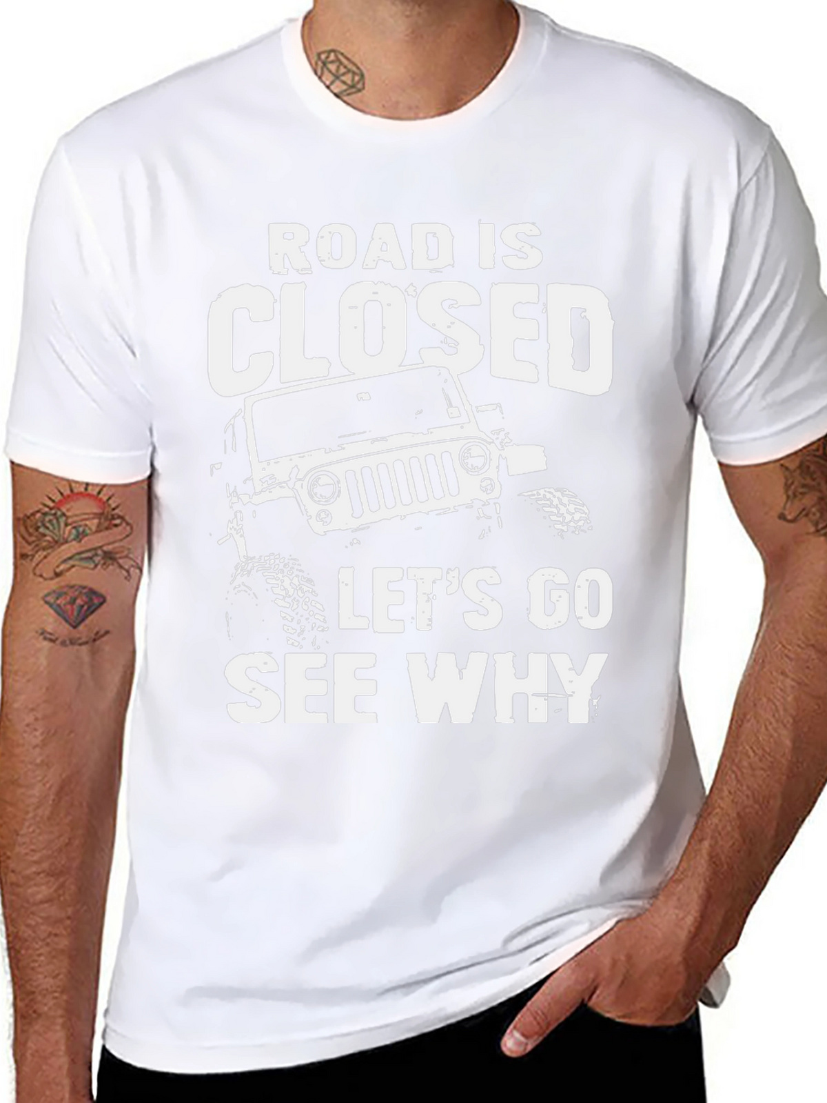 Road Closed Jeep T-Shirt: Adventure Awaits!