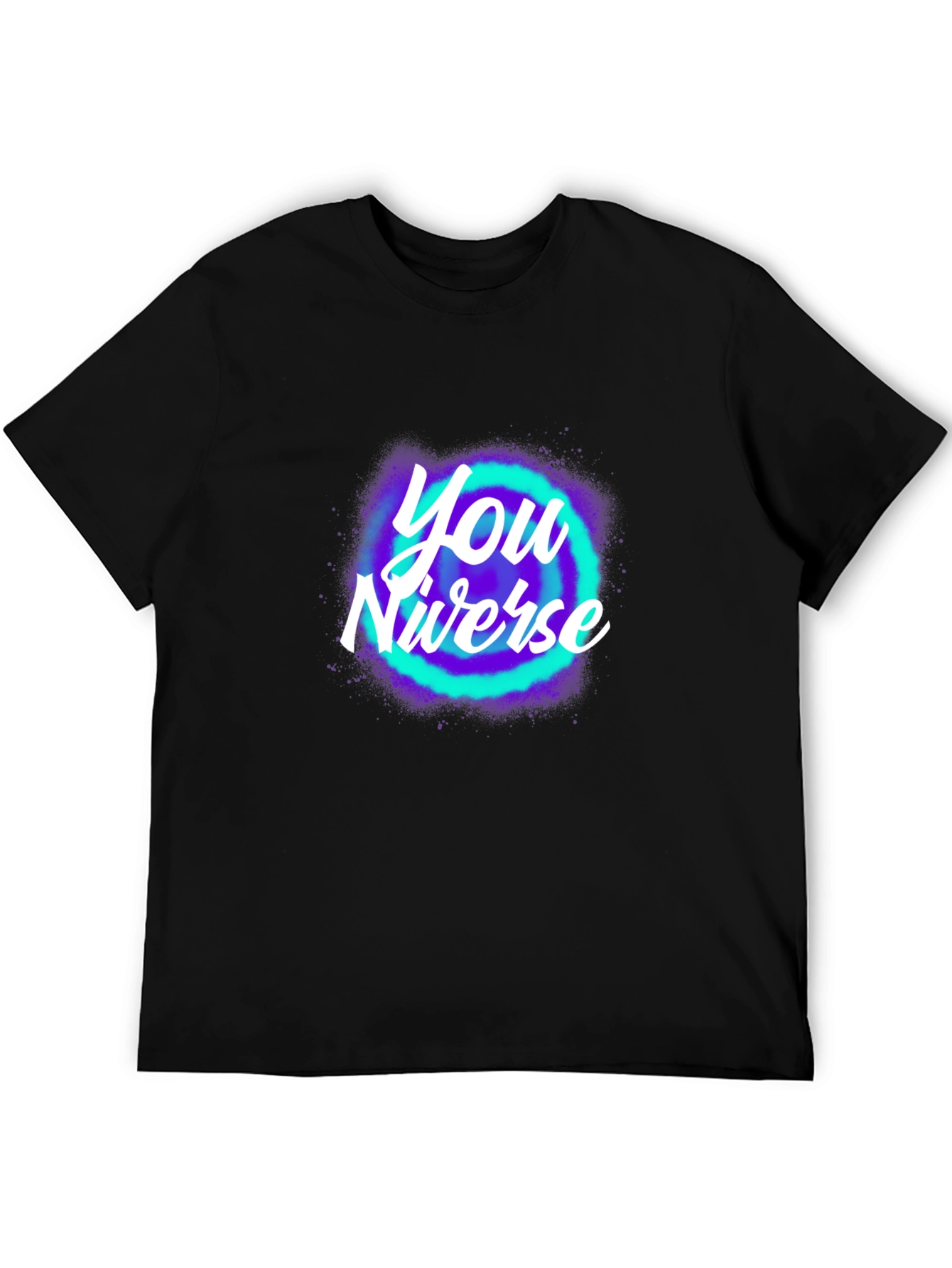 You Niverse Graphic T-Shirt - Trendy Black Tee